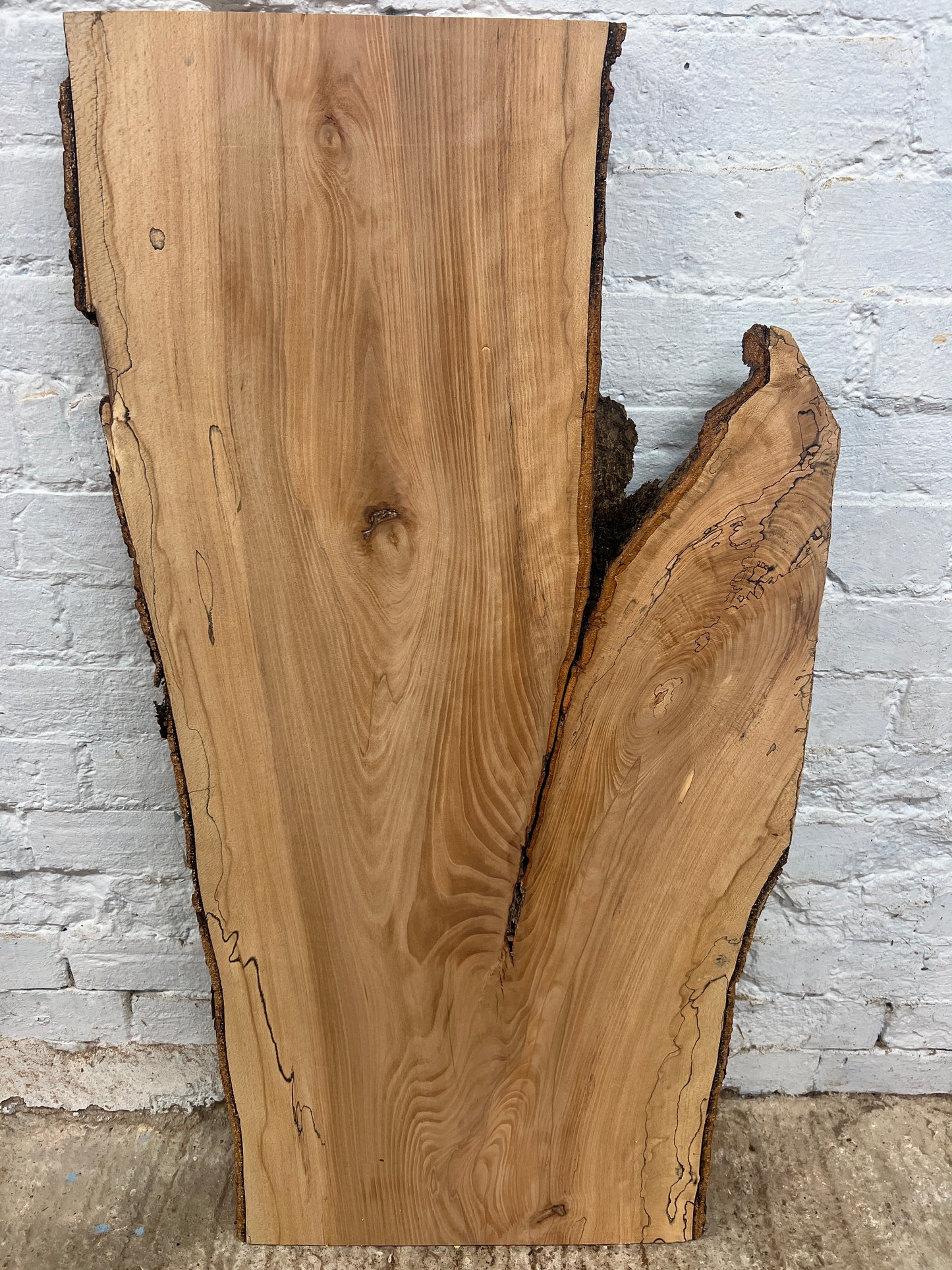 Spalted Beech No 182 - 1056x350-530x30mm Planed