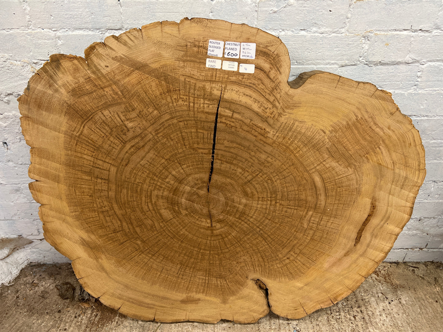Chestnut No 4 - 930x1090x65mm Planed