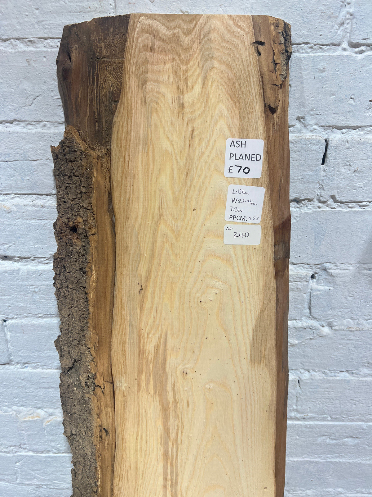 Ash No 240 - 1340x230-340x30mm Planed