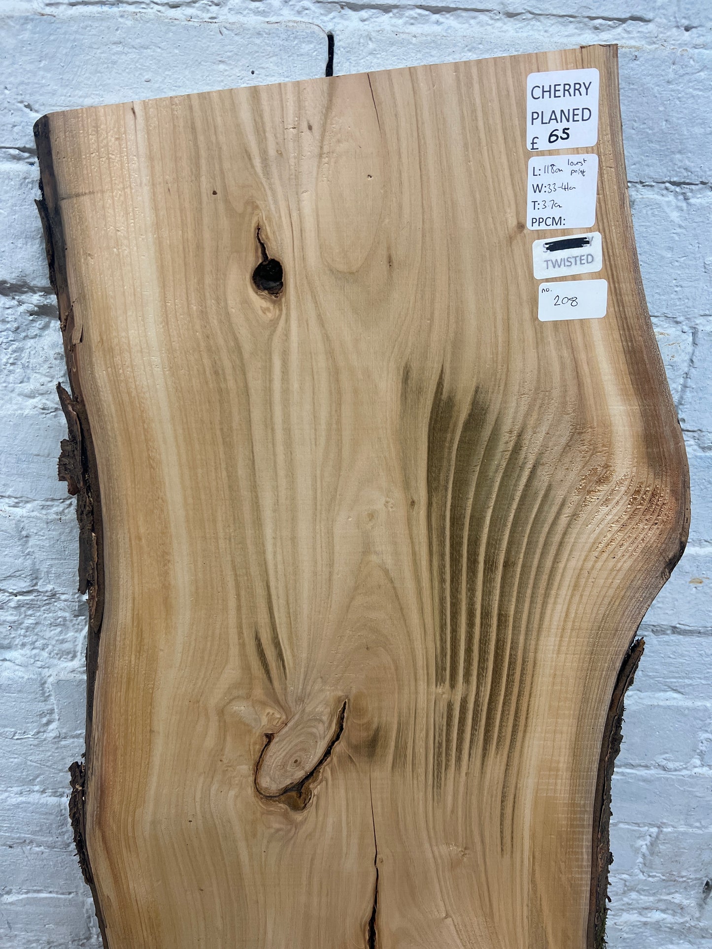 Cherry No 208 - 1180x330-410x37mm Planed