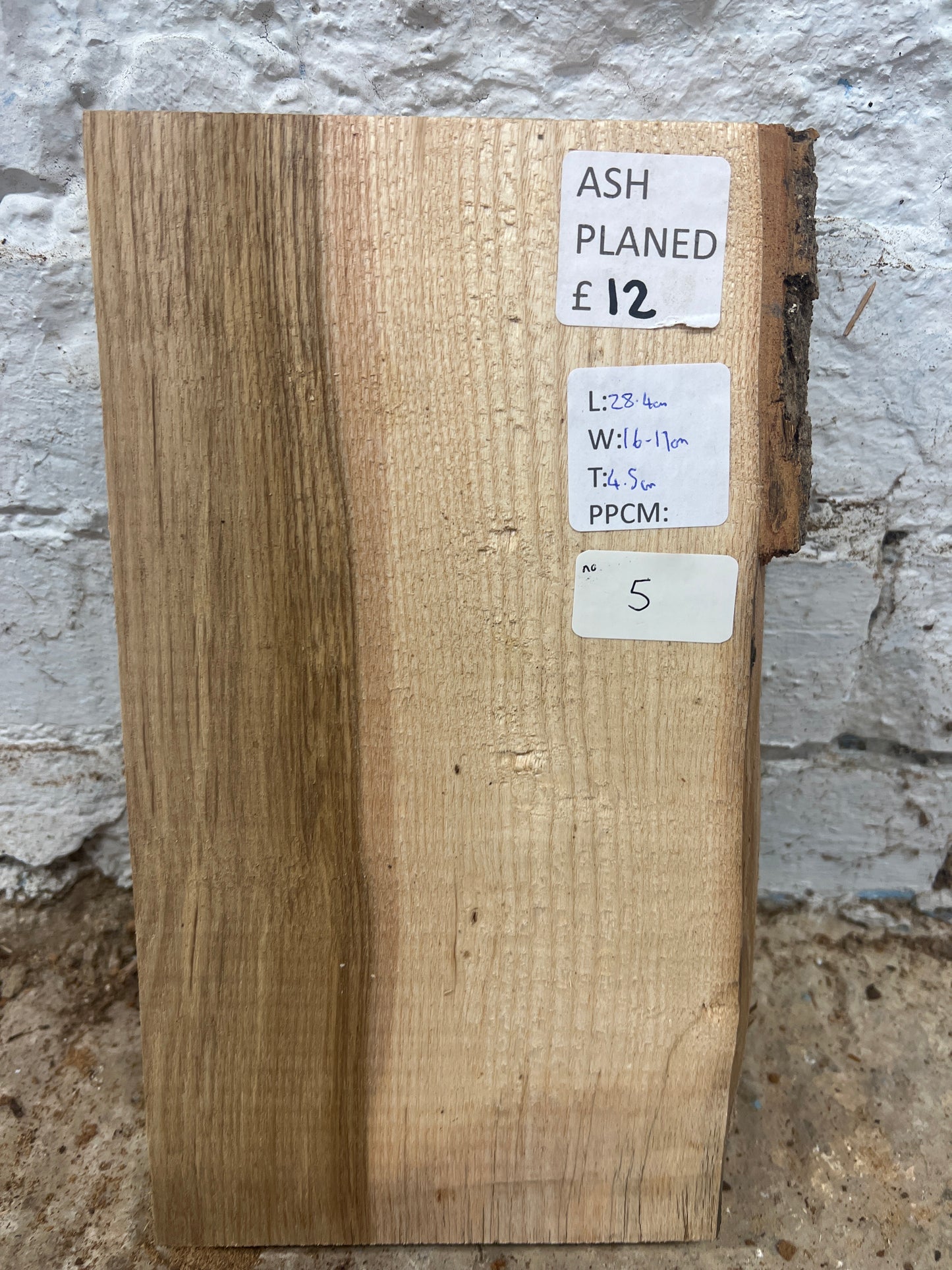 Ash No 5 - 284x160-170x45mm Planed