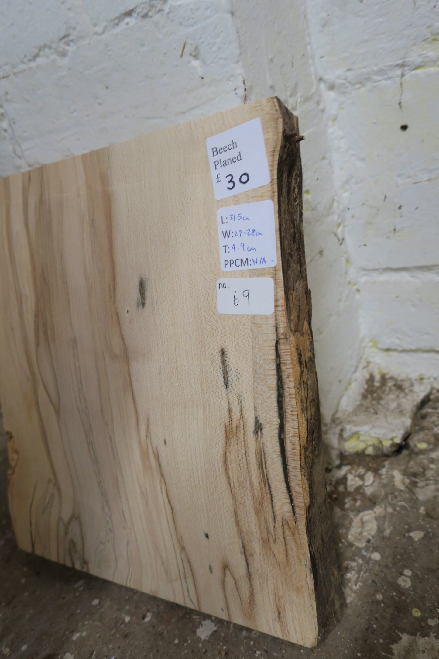 Beech No 69 - 315x270-280x49mm Planed