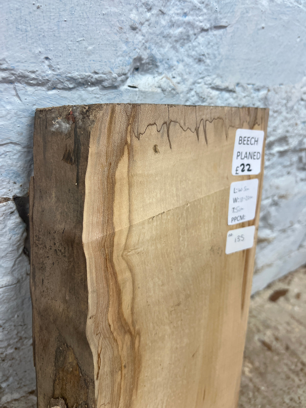 Beech No 135 - 405x180-200x50mm Planed
