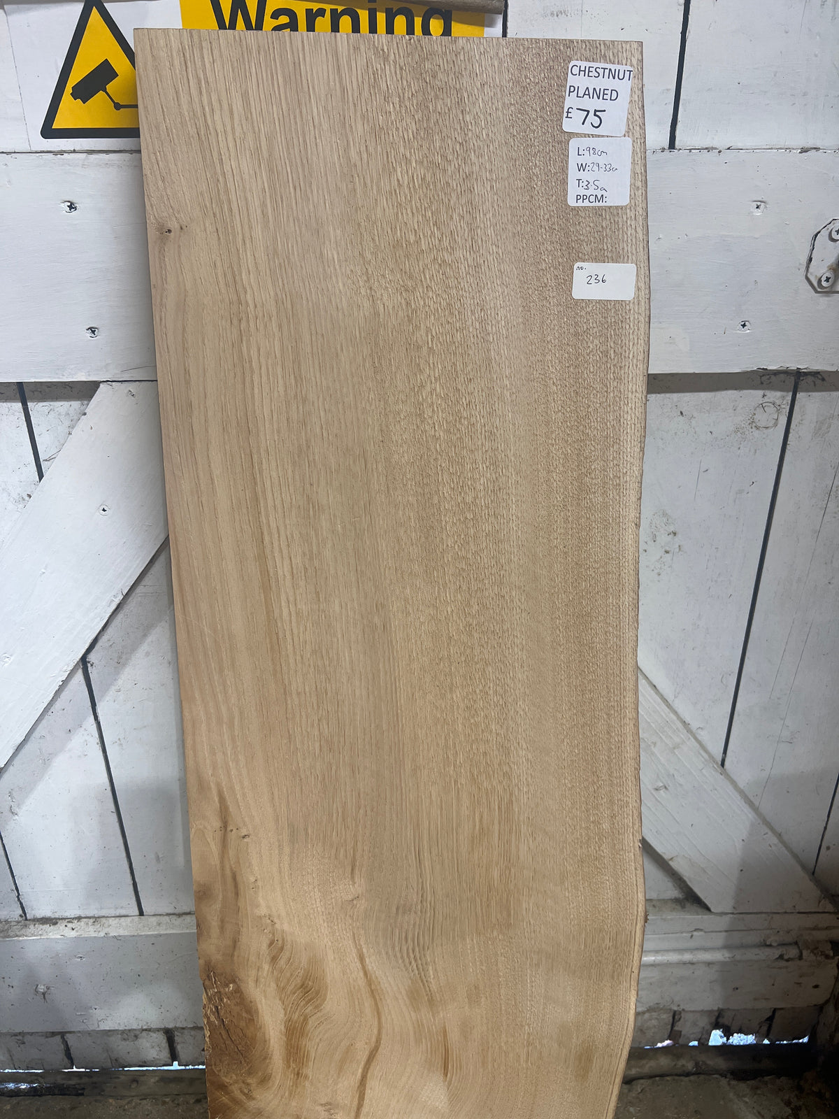 Chestnut No 236 - 980x290-330x35mm Planed