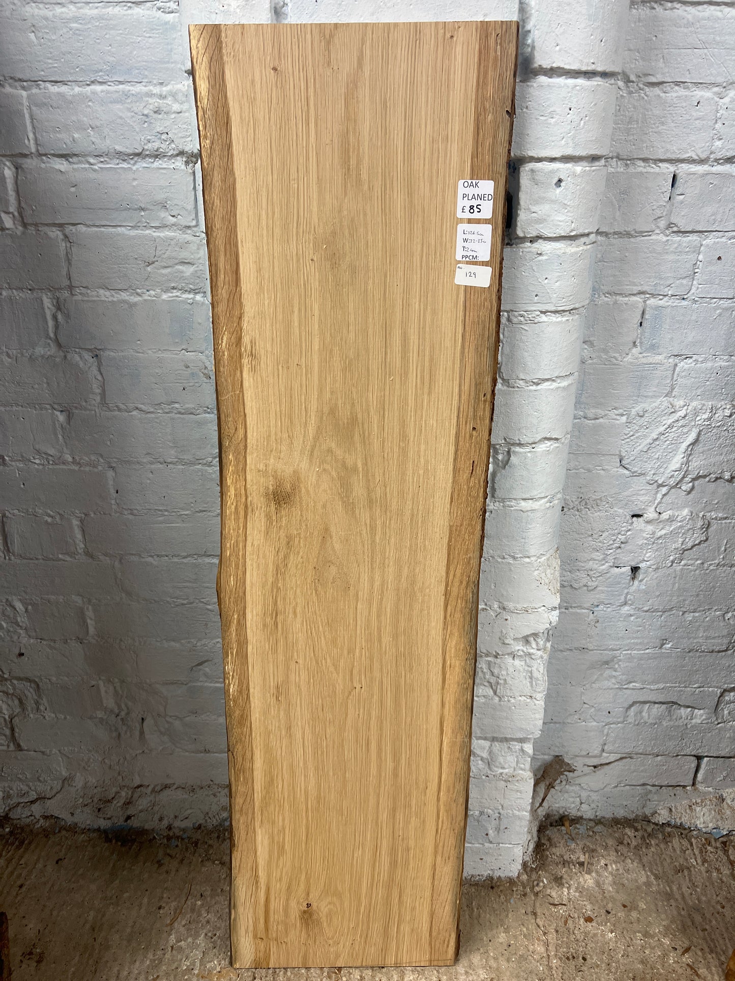 Oak No 129 - 1265x320-350x24mm Planed