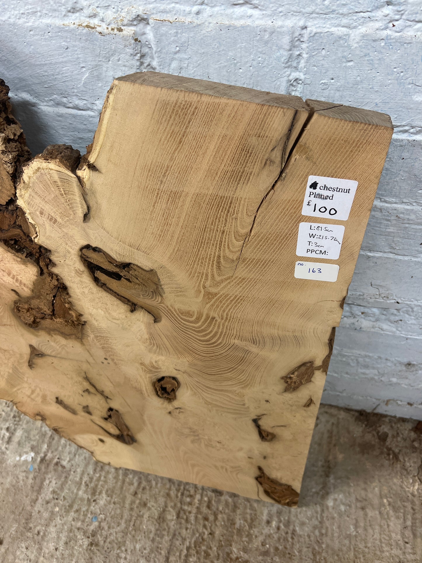 Chestnut No 163 - 815x215-730x30mm Planed