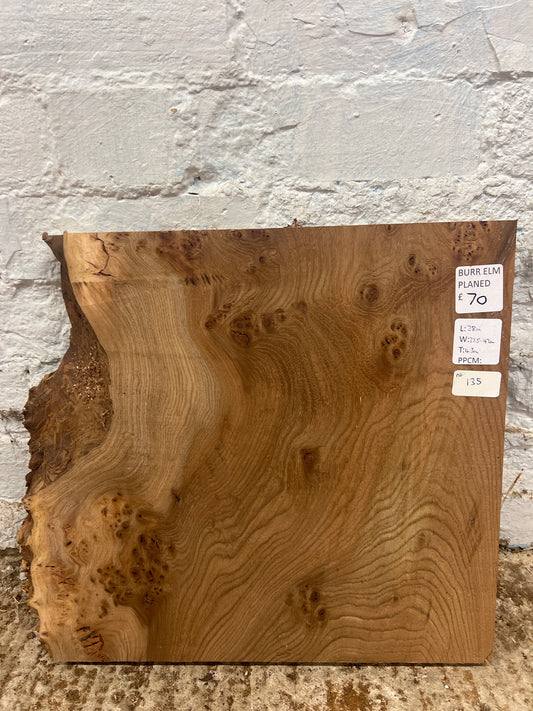 Burr Elm No 135 - 380x375-420x43mm Planed