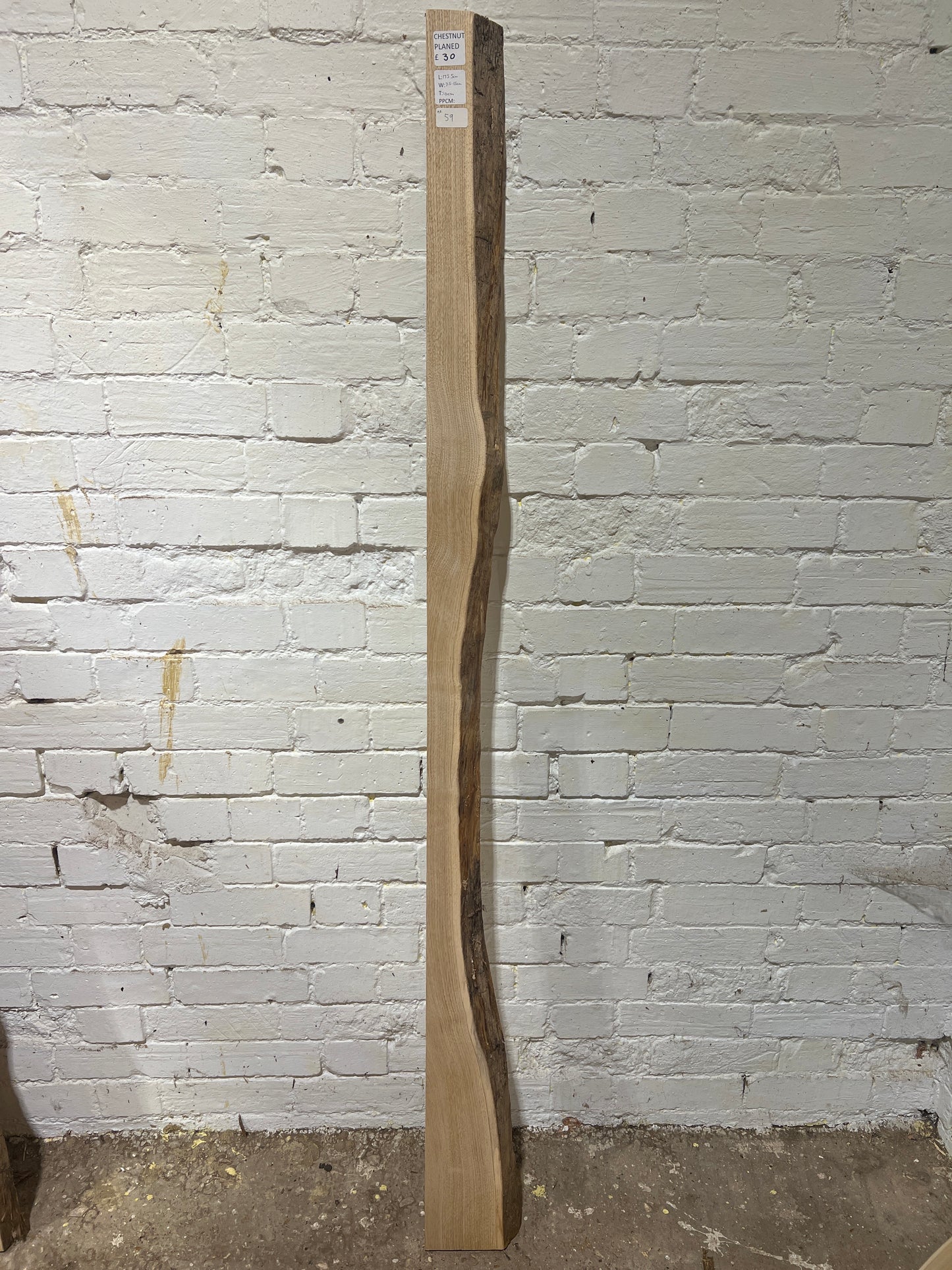 Chestnut No 59 - 1755x75-150x40mm Planed