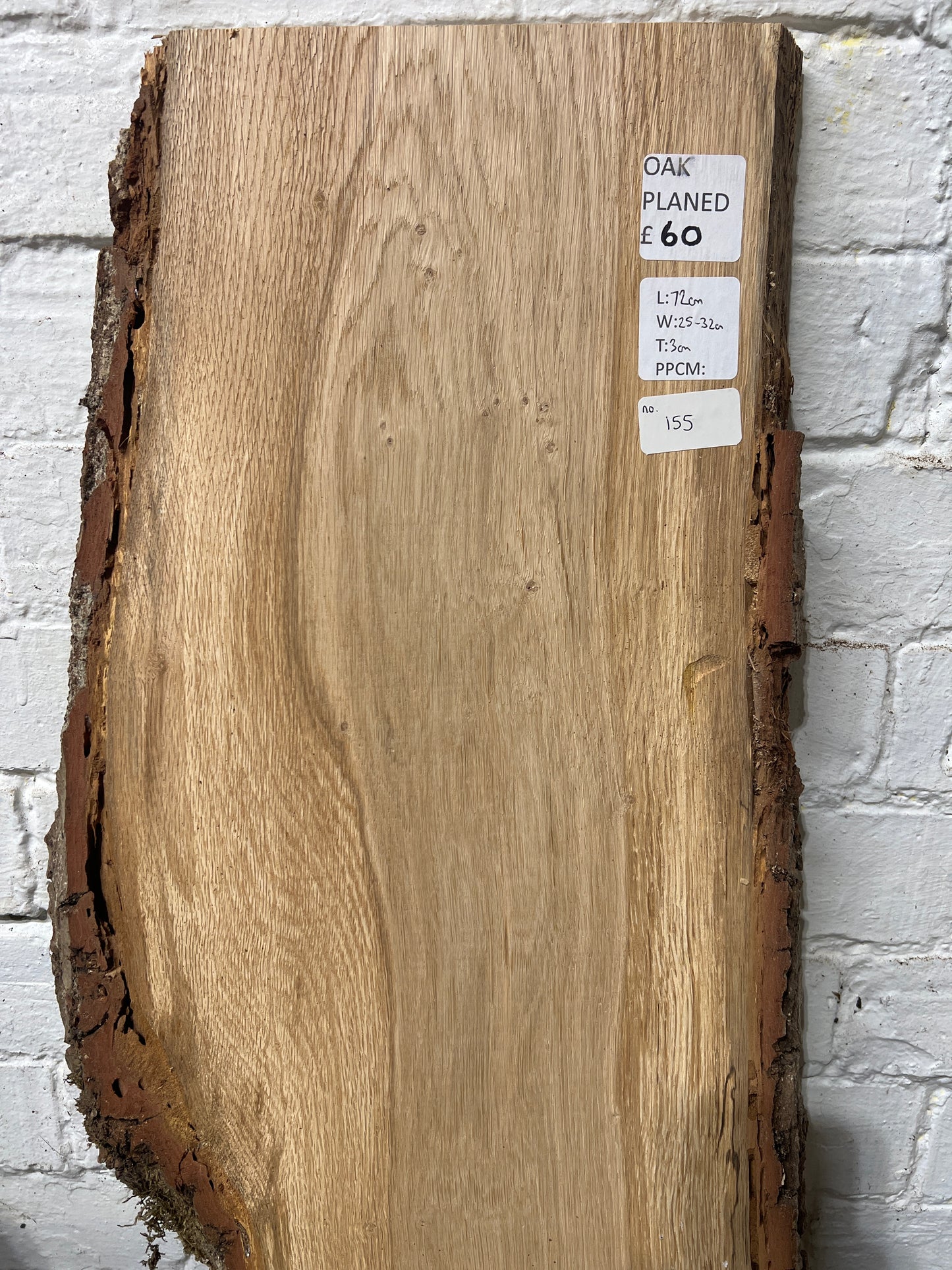 Oak No 155 - 720x250-320x30mm Planed