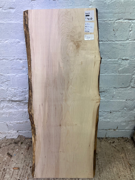 Beech No 76 - 800x295-340x25mm Planed