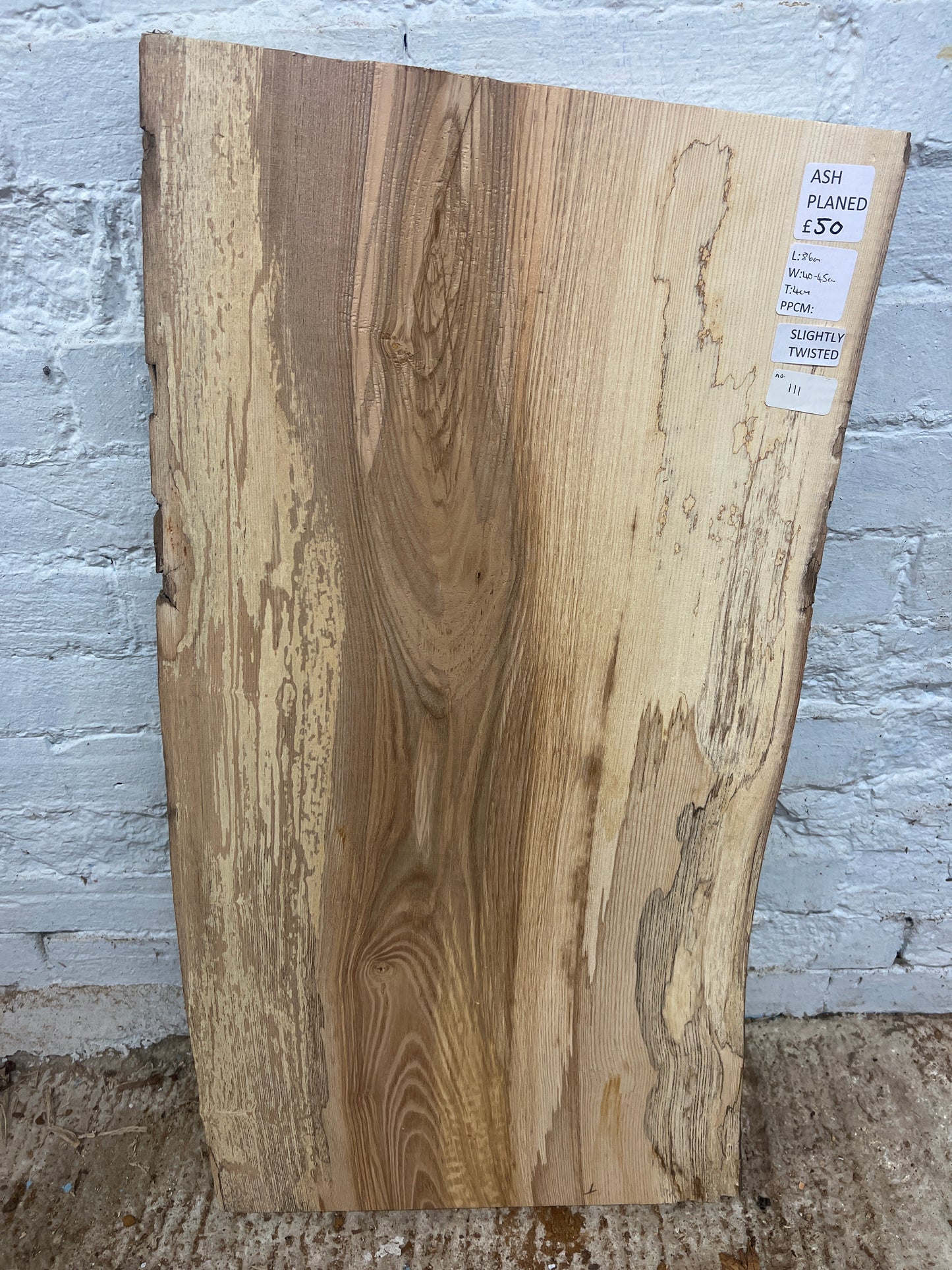 Ash No 111 - 860x400-450x40mm Planed