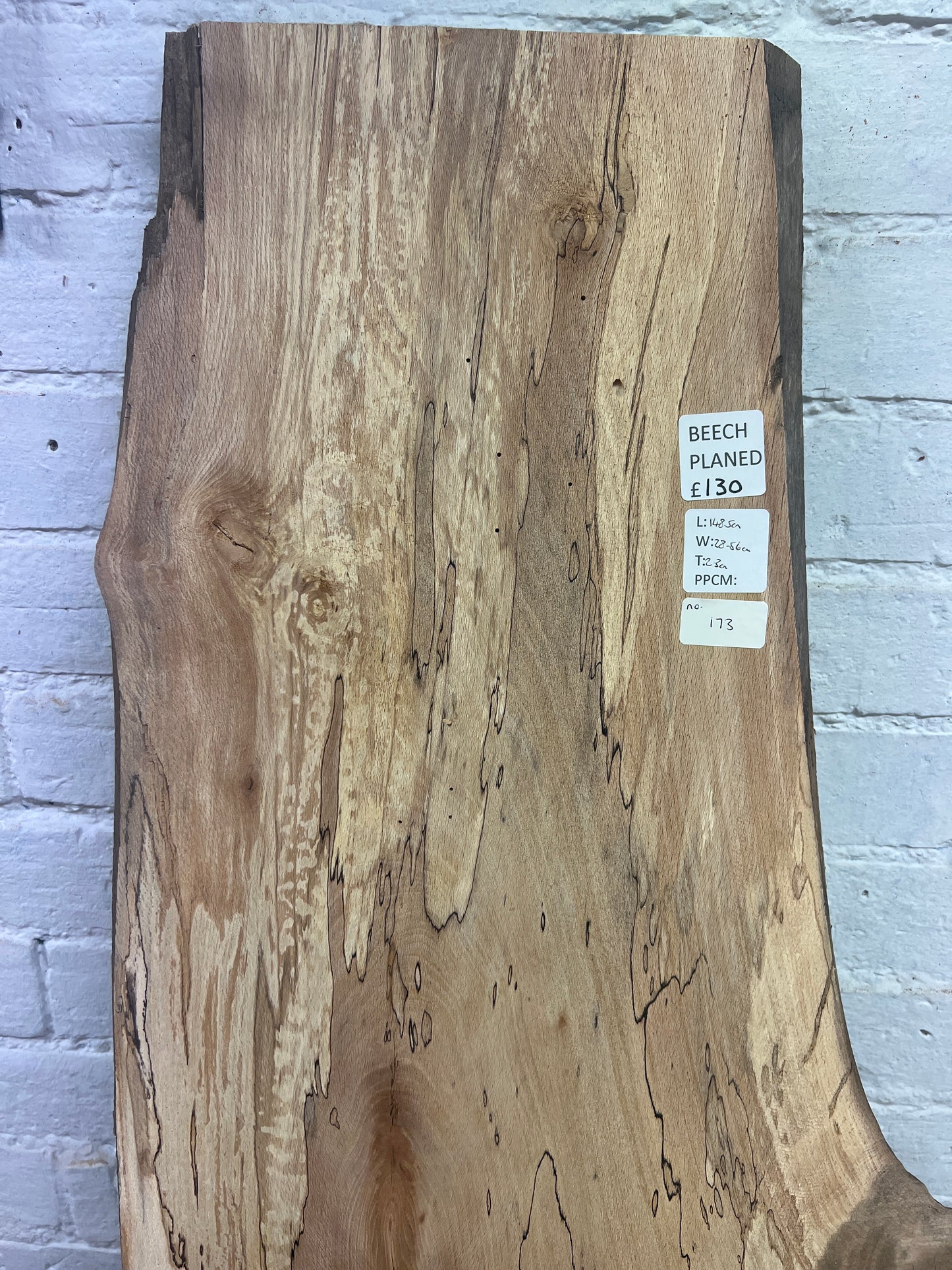 Beech No 173 - 1485x280-560x23mm Planed