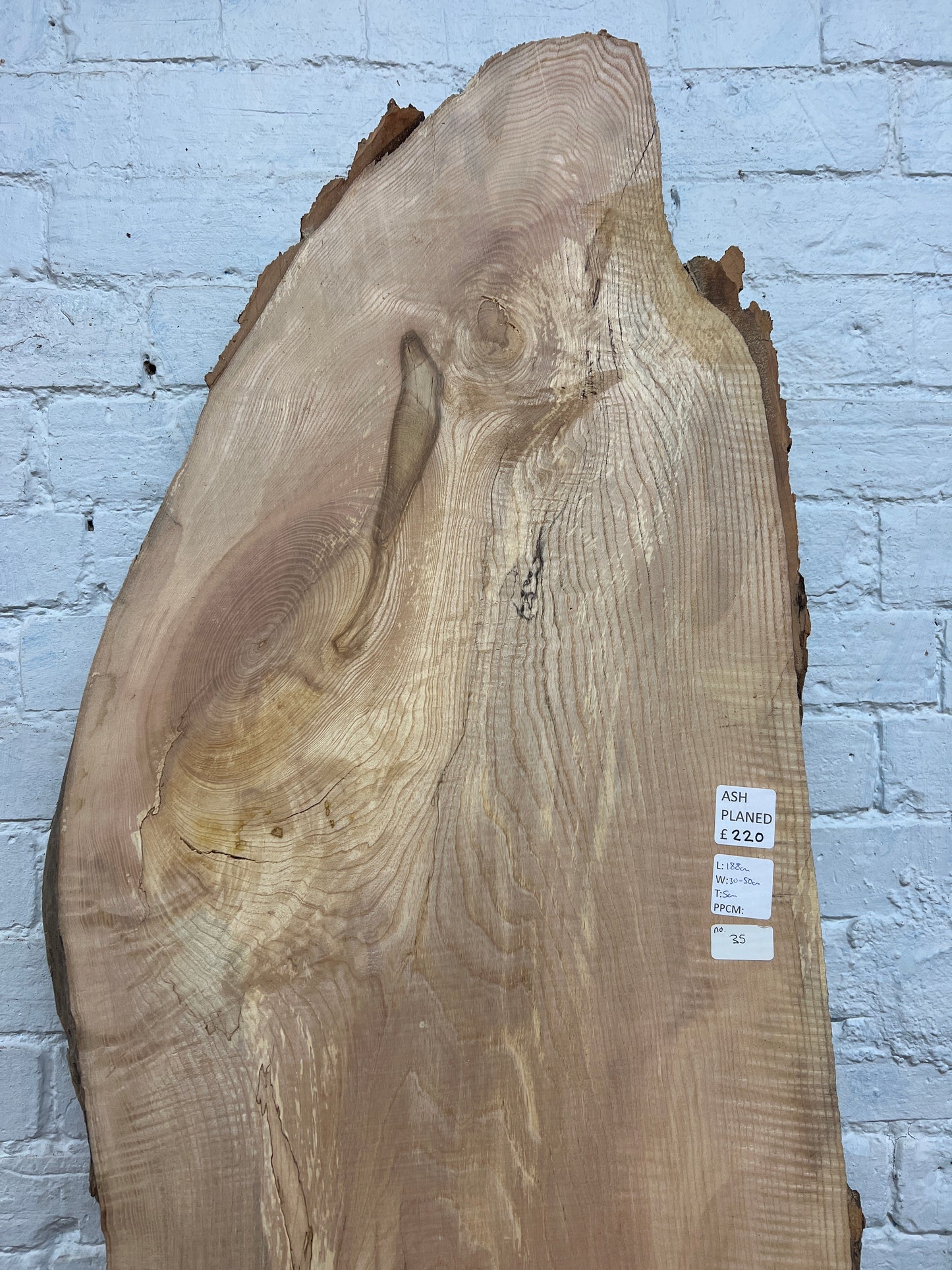 Ash No 35 - 1880x300-500x50mm Planed