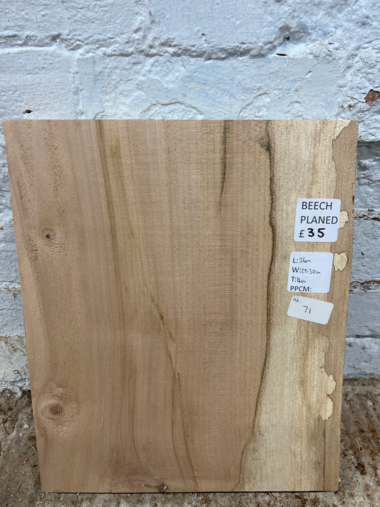 Beech No 71 - 360x290-300x40mm Planed