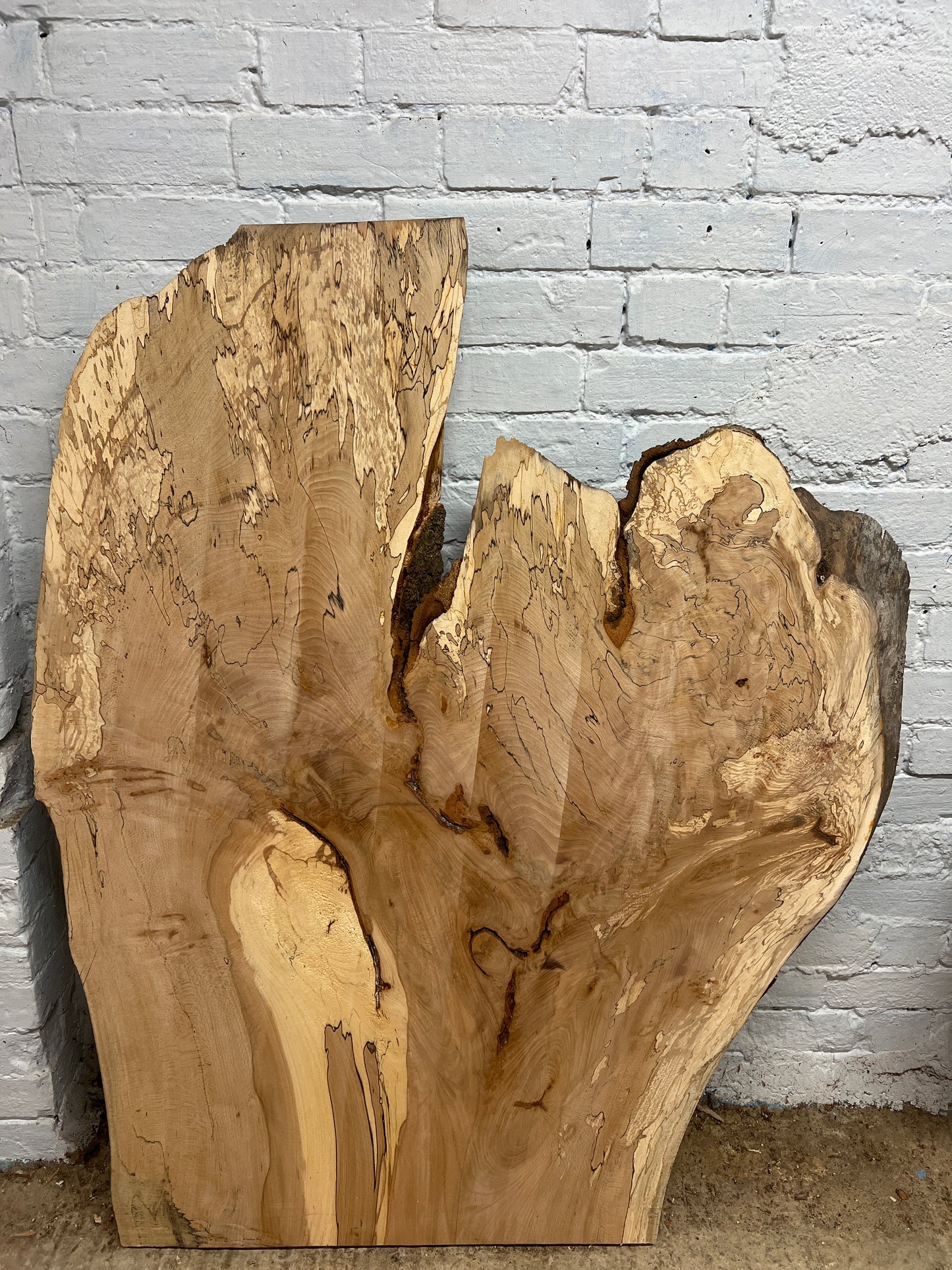 Spalted Beech No 25 - 1295x710-1040x40mm Planed