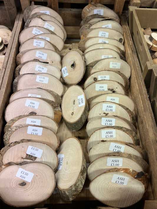 Slanted Ash Rounds - Sawn