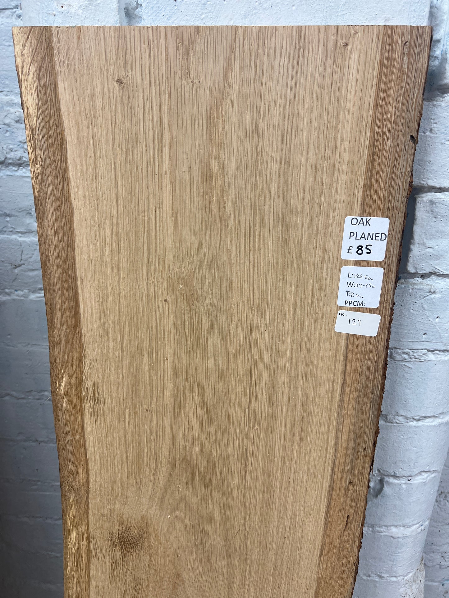 Oak No 129 - 1265x320-350x24mm Planed