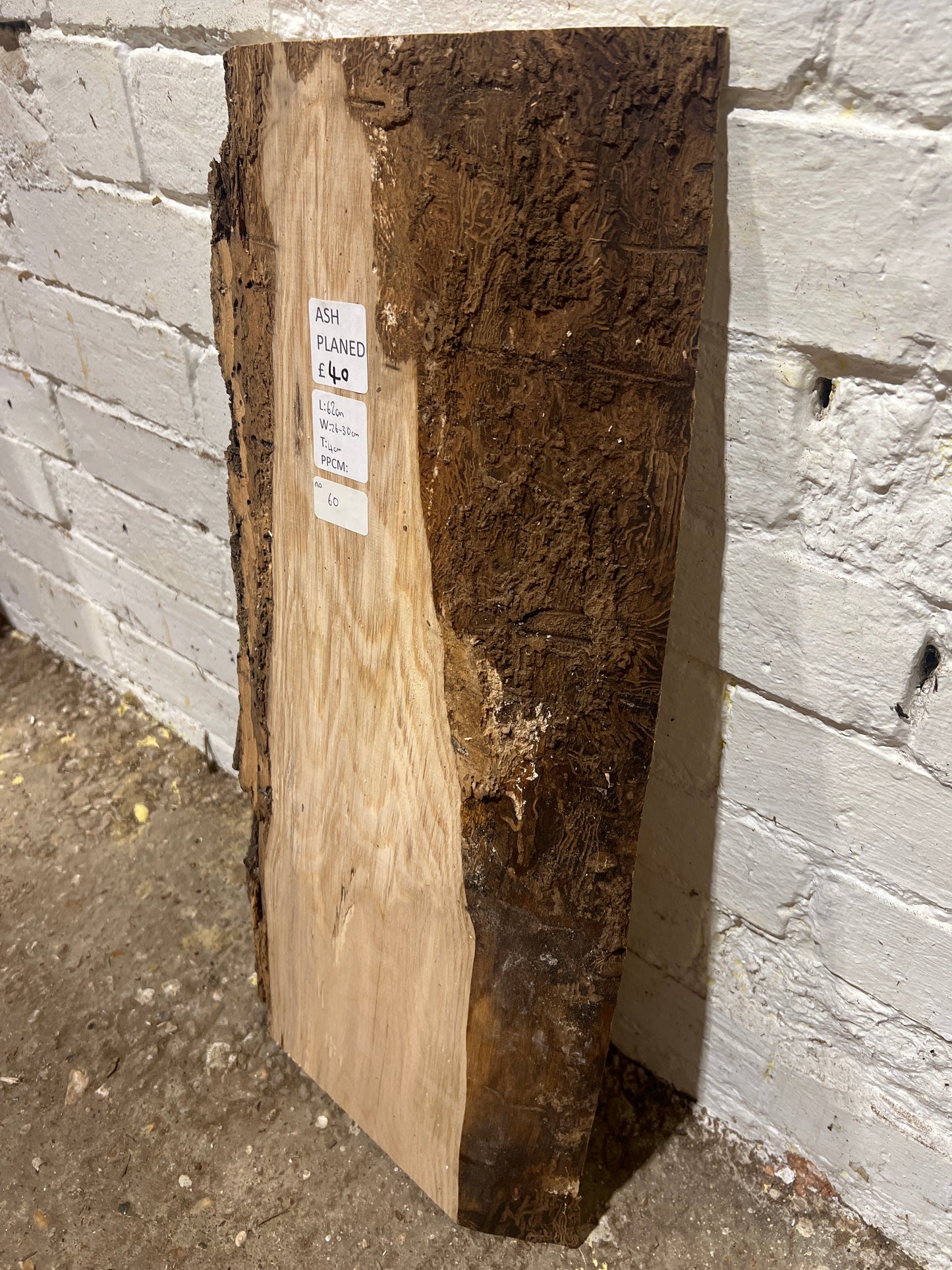 Ash No 60 - 620x260-300x40mm Planed