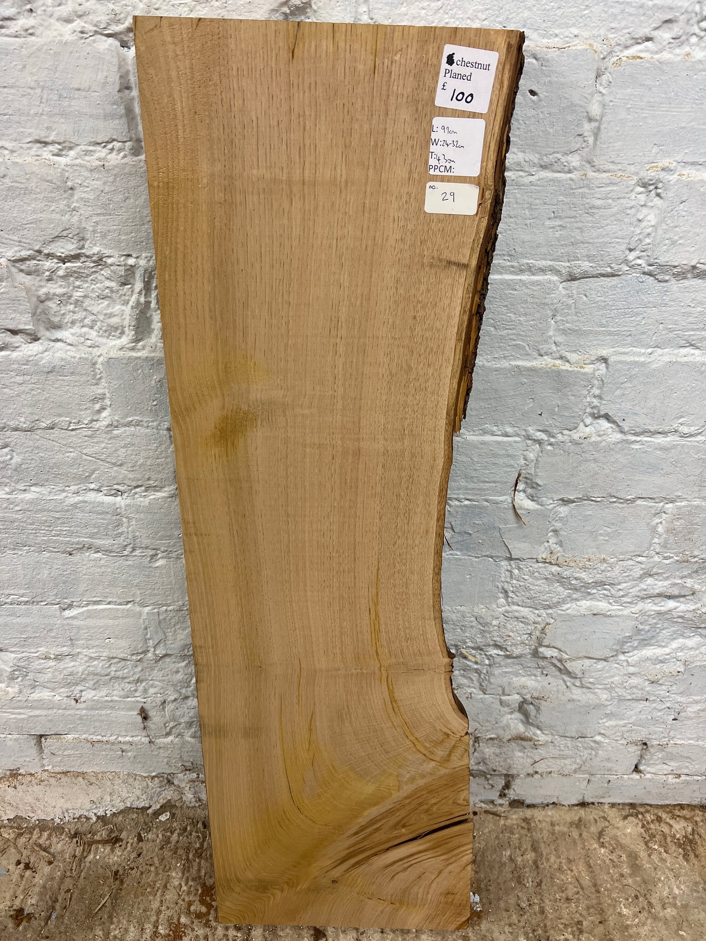 Chestnut No 29 - 990x240-320x43mm Planed