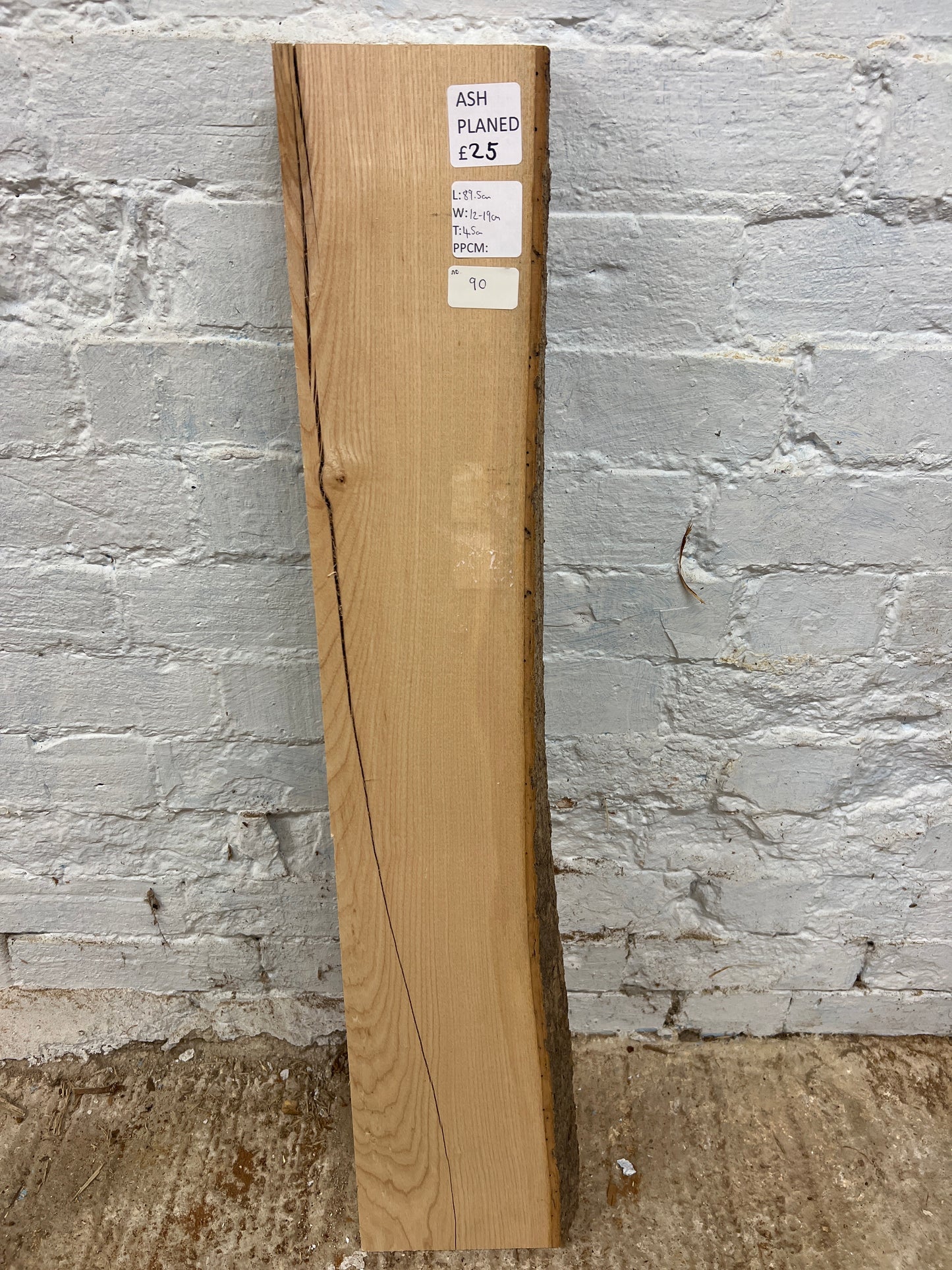 Ash No 90 - 895x120-190x45mm Planed