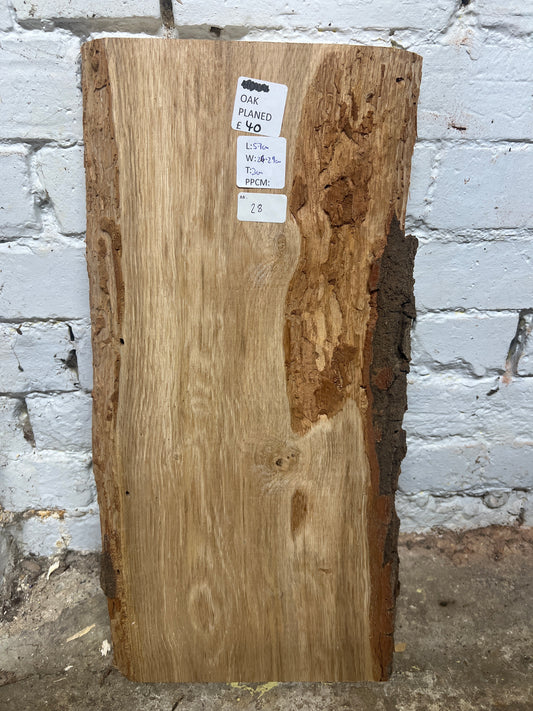 Oak No 28 - 570x260-290x30mm Planed
