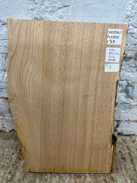 Chestnut No 3 - 430x260-400x35mm Planed