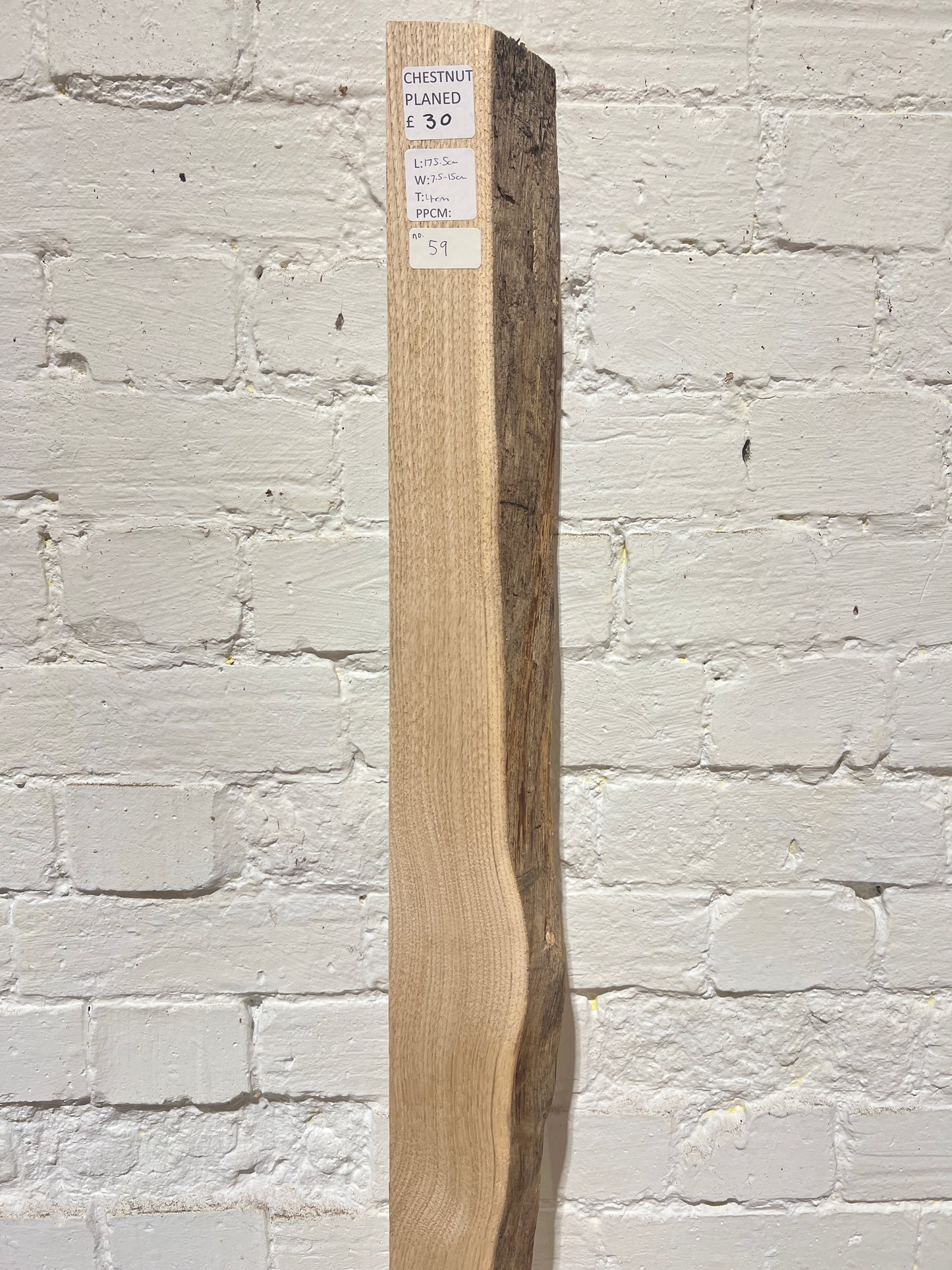 Chestnut No 59 - 1755x75-150x40mm Planed