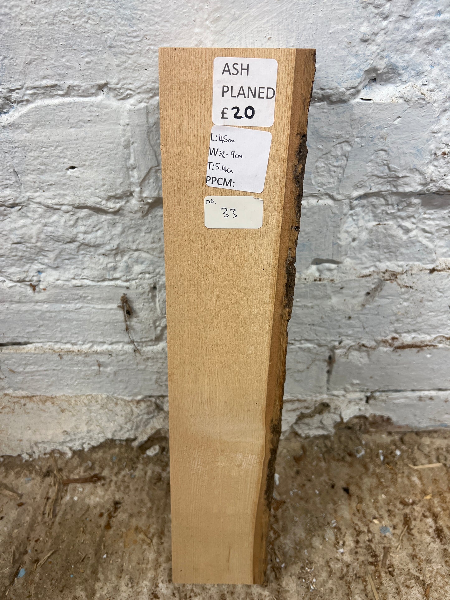 Ash No 33 - 450x80-90x54mm Planed