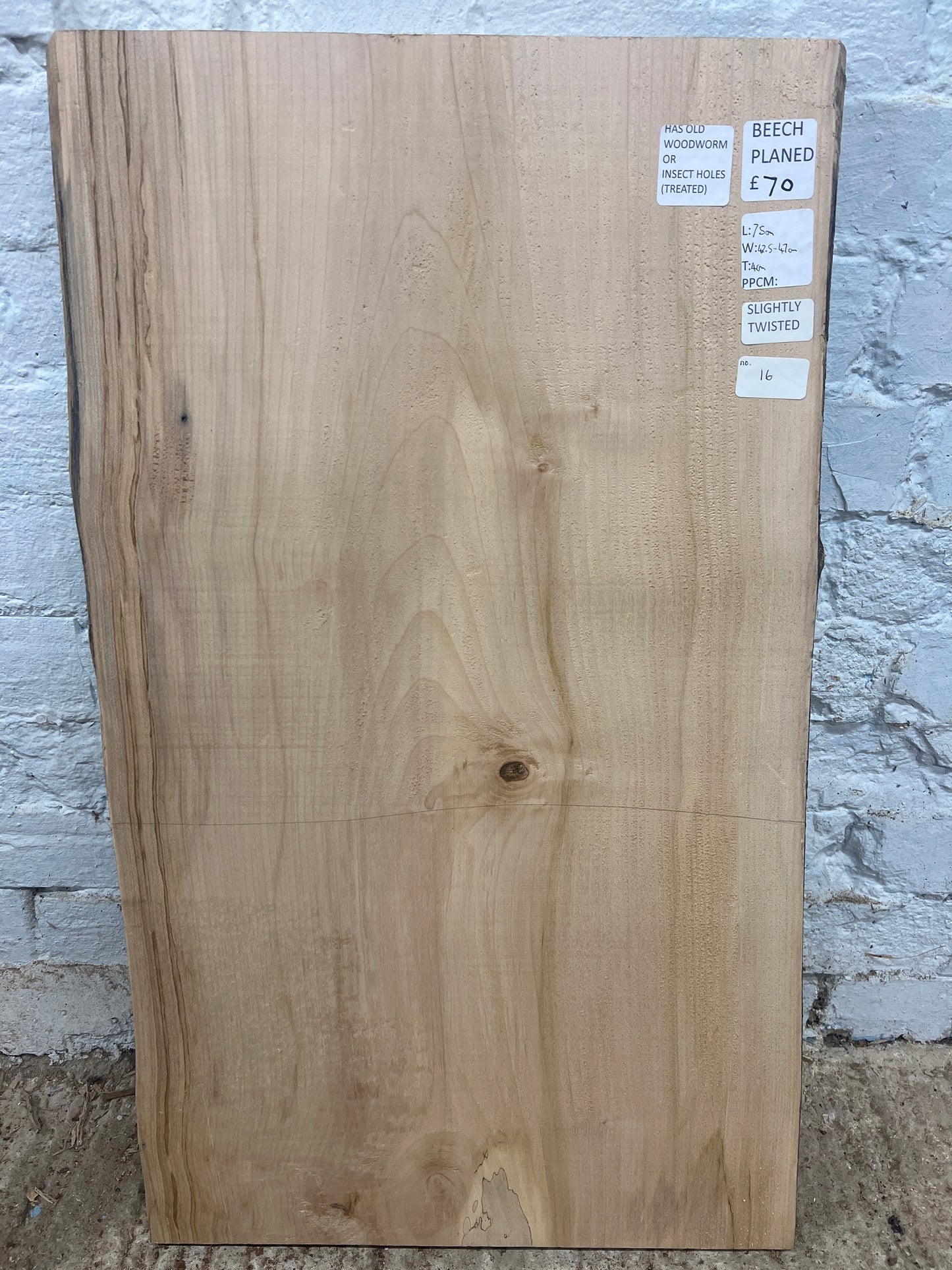Beech No 94 - 750x425-470x40mm Planed