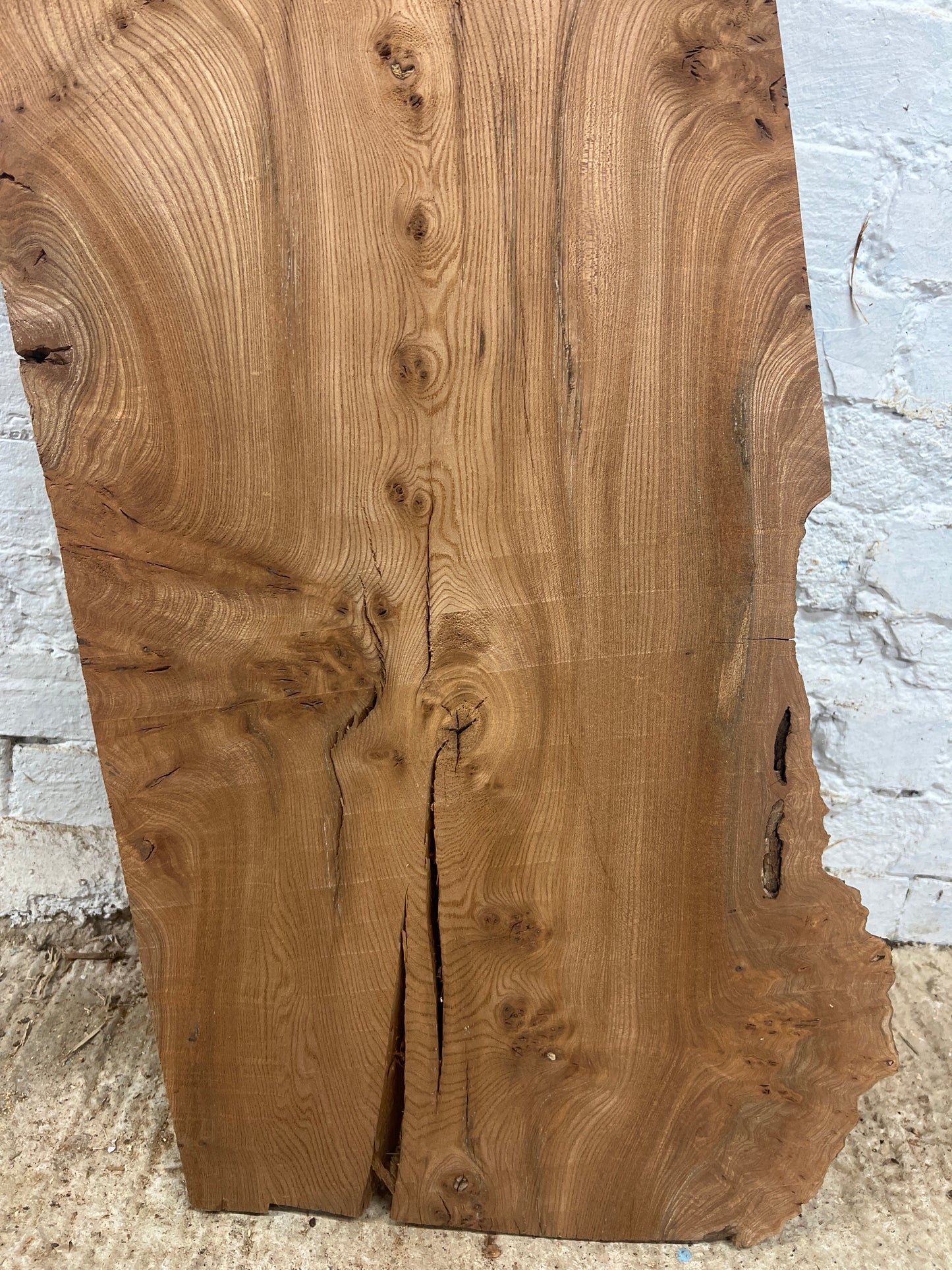 Burr Elm No 55 - 1130x330-440x40mm Planed
