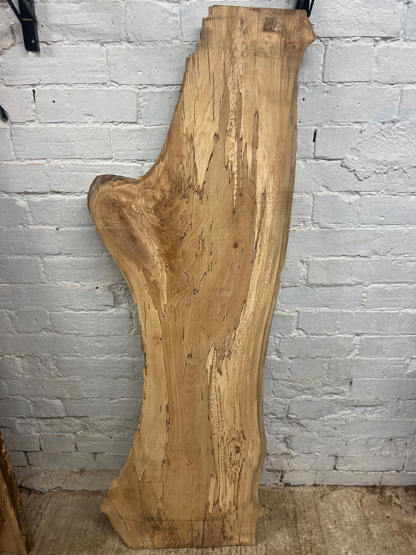 Spalted Beech No 184 - 1445x210-480x30mm Planed