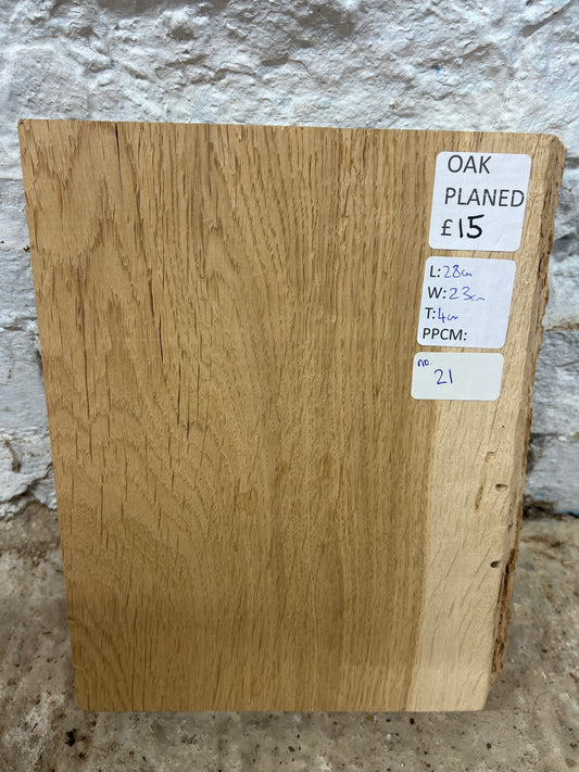 Oak Round No 21 - 280x230x40mm Planed