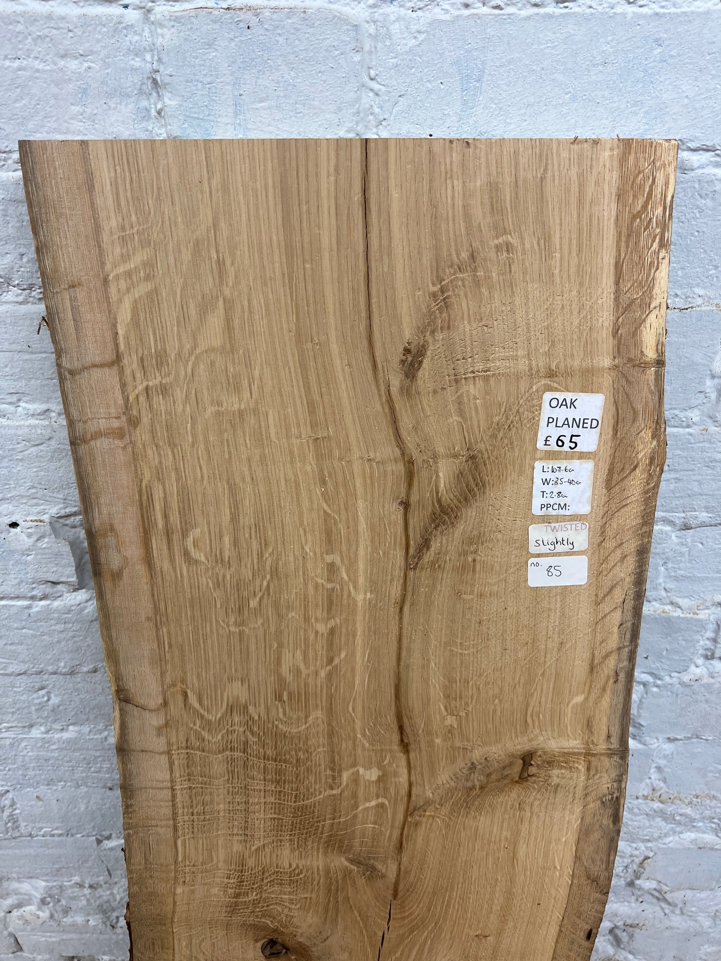 Oak No 85 - 1086x350-400x28mm Planed
