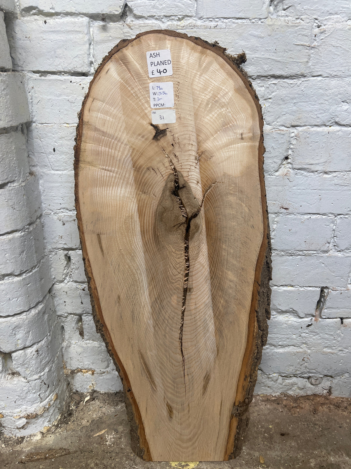 Ash No 31 - 790x230-340x30mm Planed