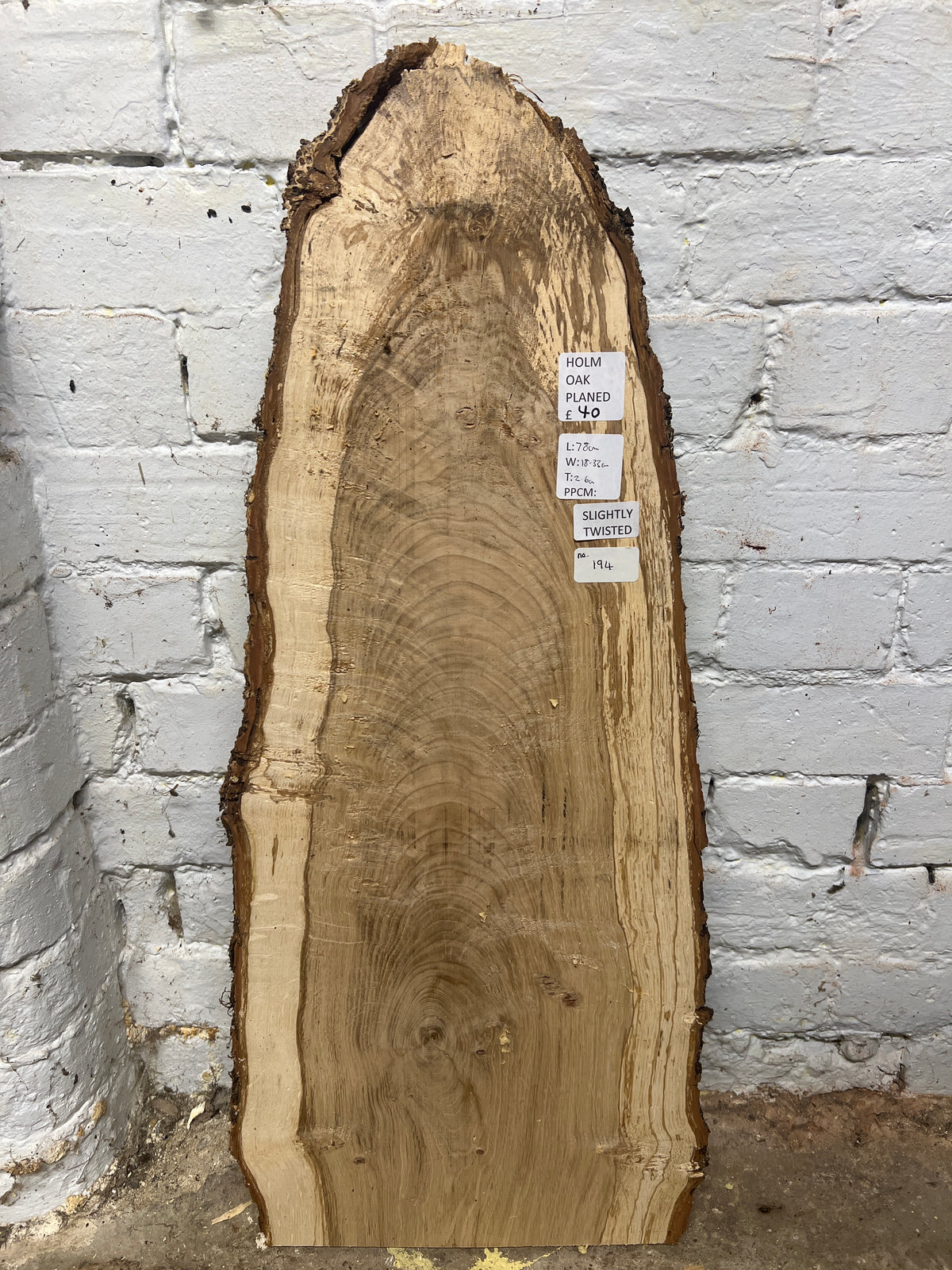 Oak No 194 - 780x180-330x26mm Planed