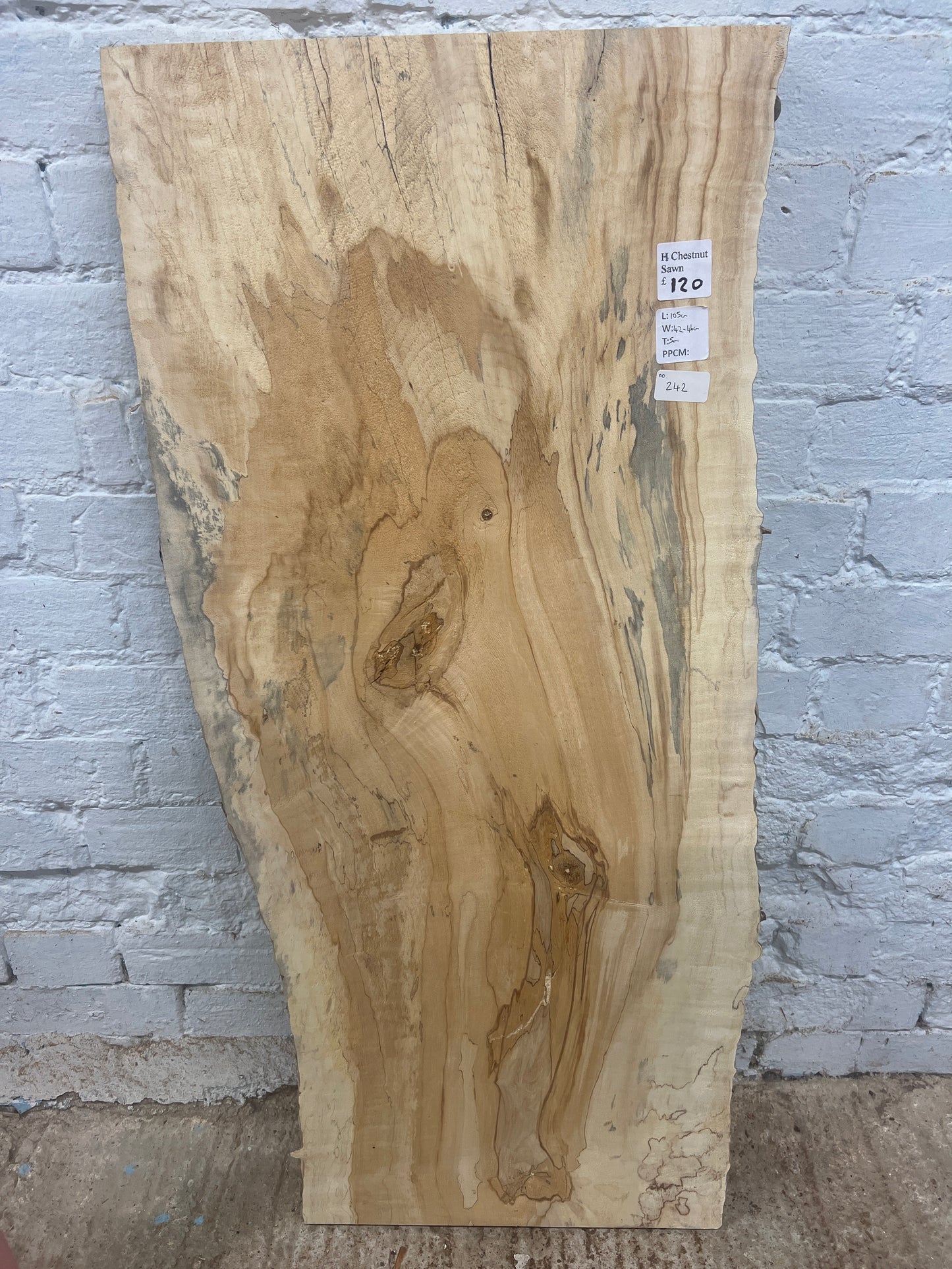Horse Chestnut No 242 - 1050x420-460x50mm Planed