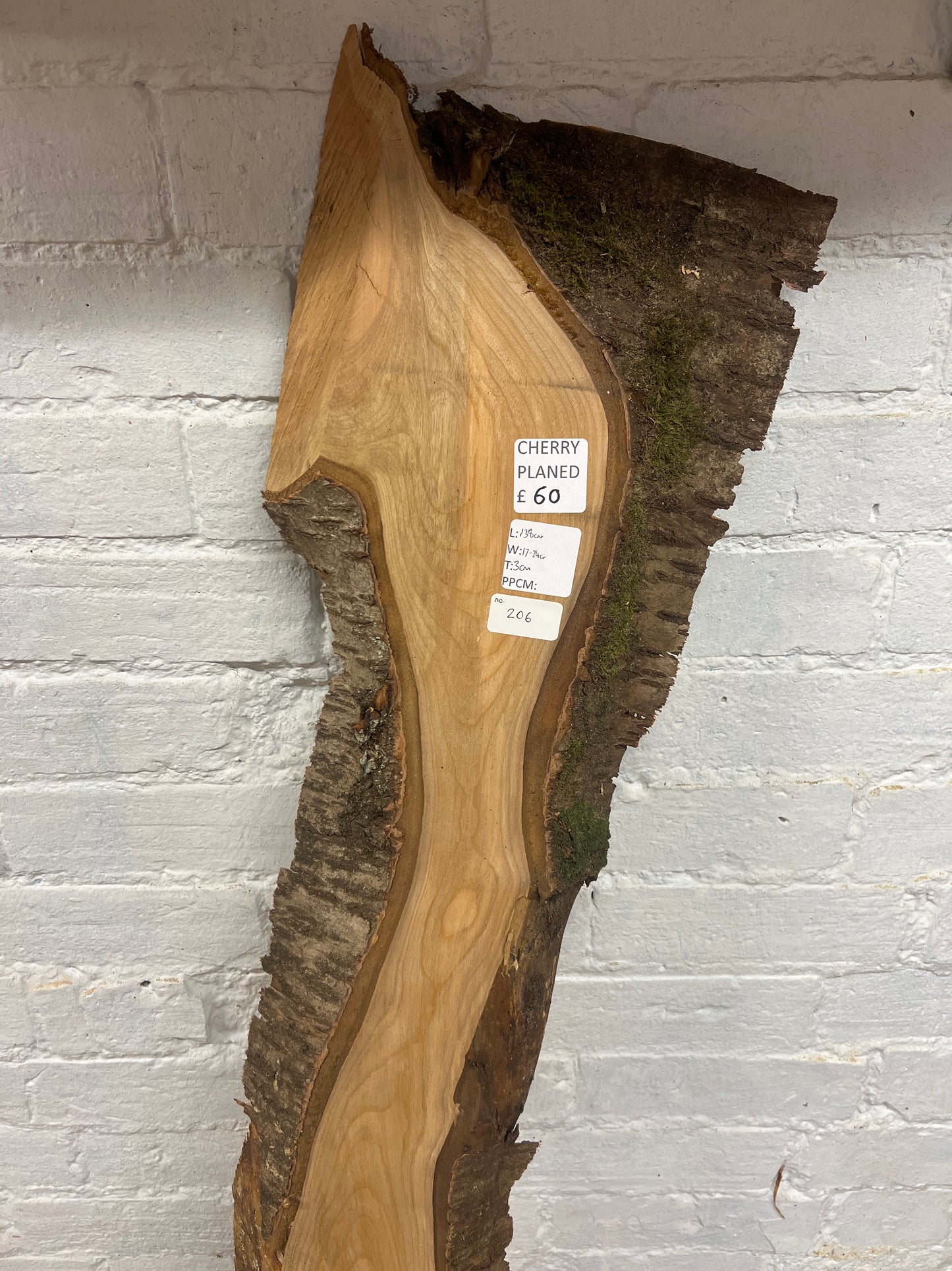 Cherry No 206 - 1380x170-240x30mm Planed