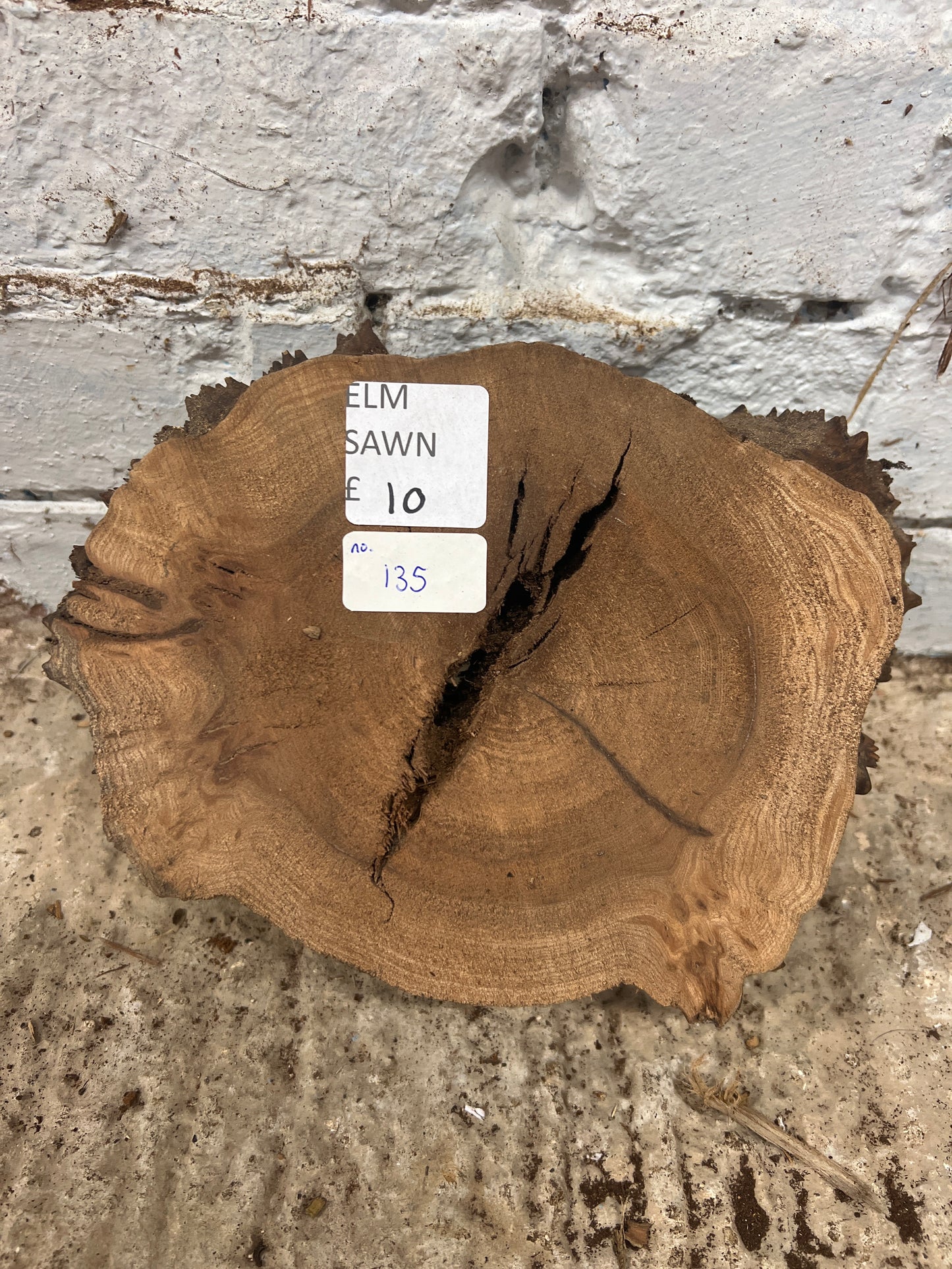 Elm No 135 - 230x180x85mm Sawn