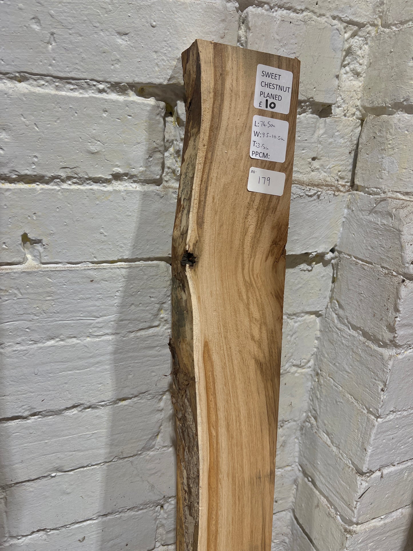 Sweet Chestnut No 179 - 745x95-105x35mm Planed