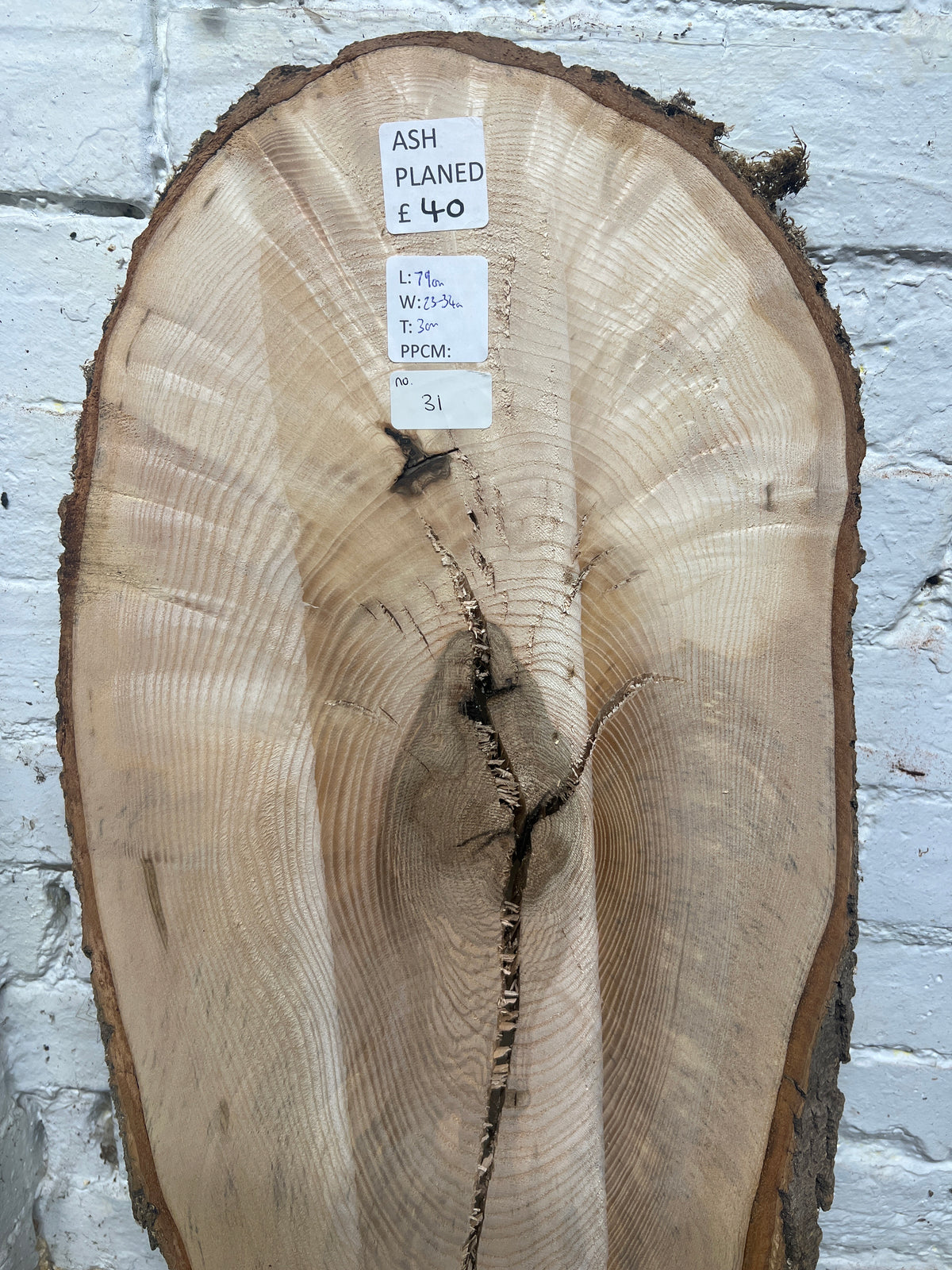 Ash No 31 - 790x230-340x30mm Planed