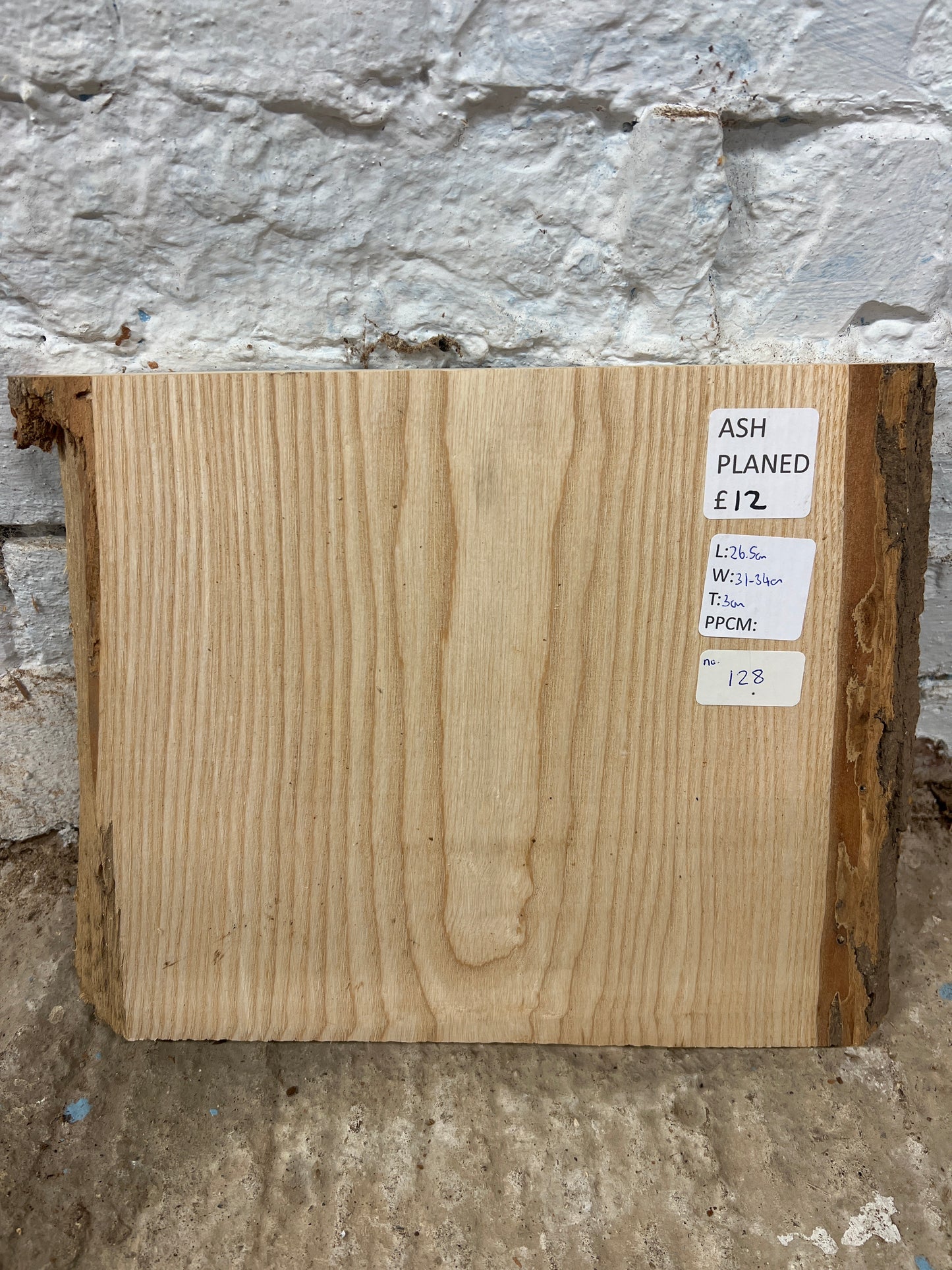 Ash No 128 - 265x310-340x30mm Planed