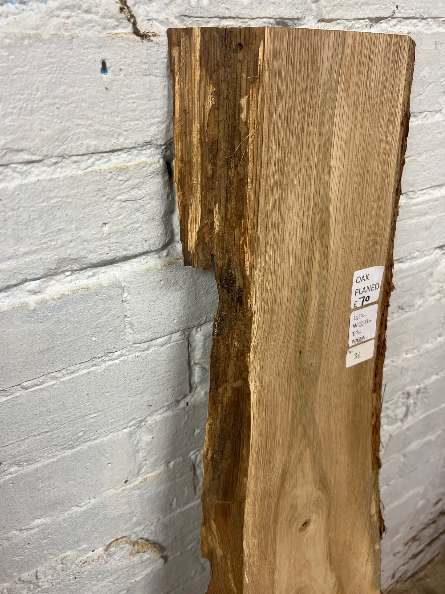 Oak No 36 - 1300x220-370x30mm Planed