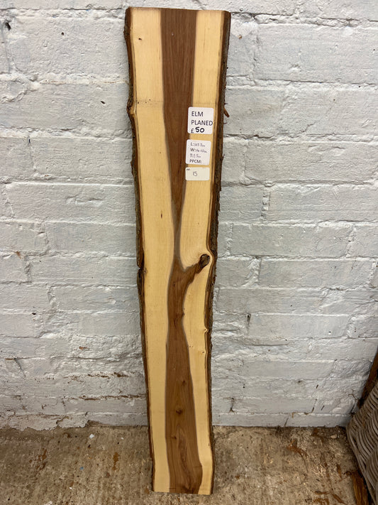 Elm No 15 - 1072x140-150x25mm Planed