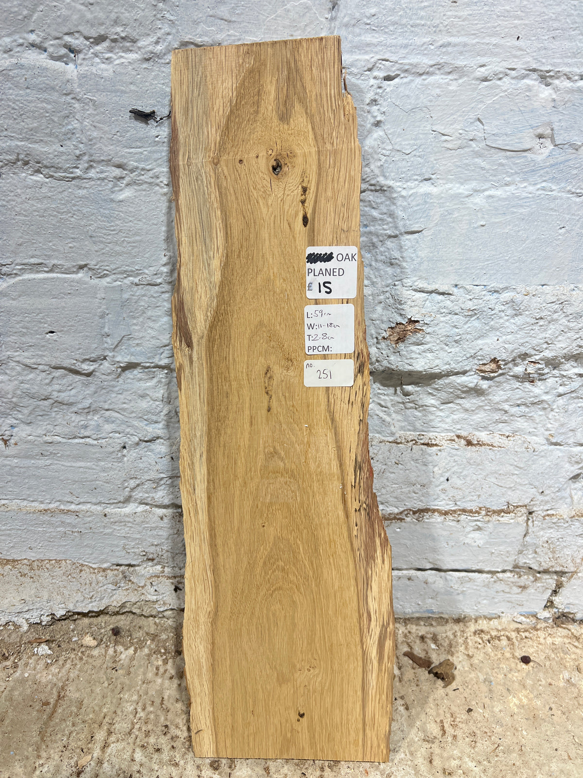 Oak No 251 - 800x210-230x27mm Planed