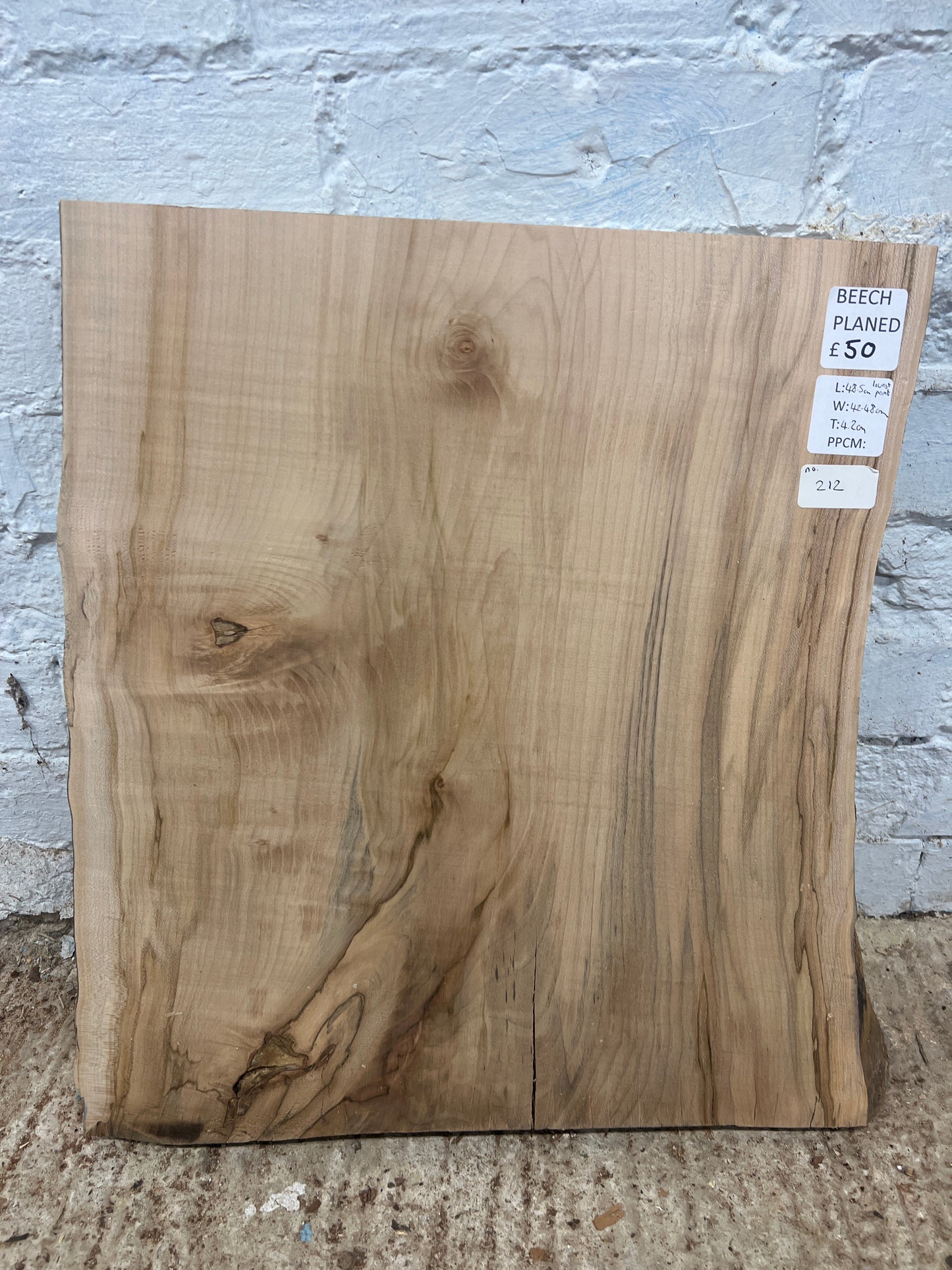 Beech No 212 - 485x420-480x42mm Planed