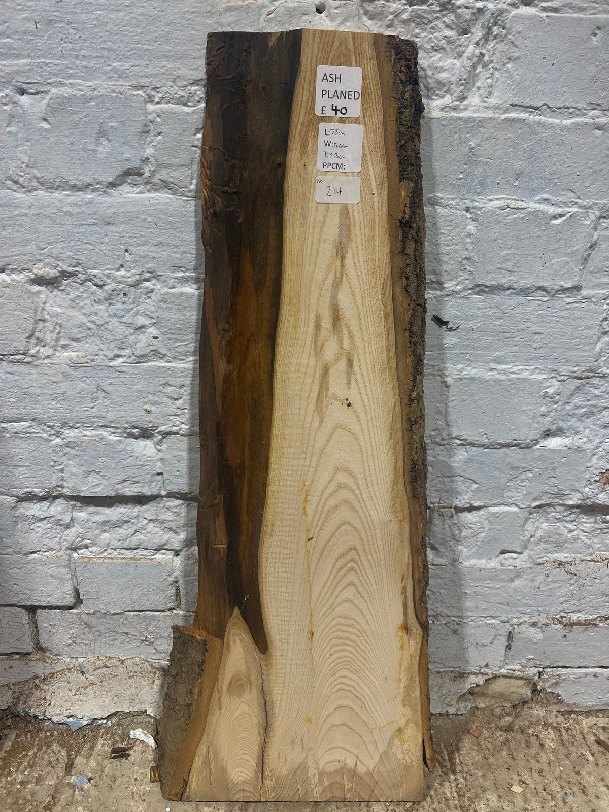 Ash No 214 - 780x170-300x28mm Planed
