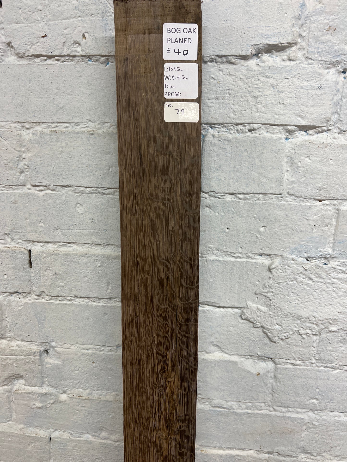 Bog Oak No 79 - 1515x90-95x10mm Planed