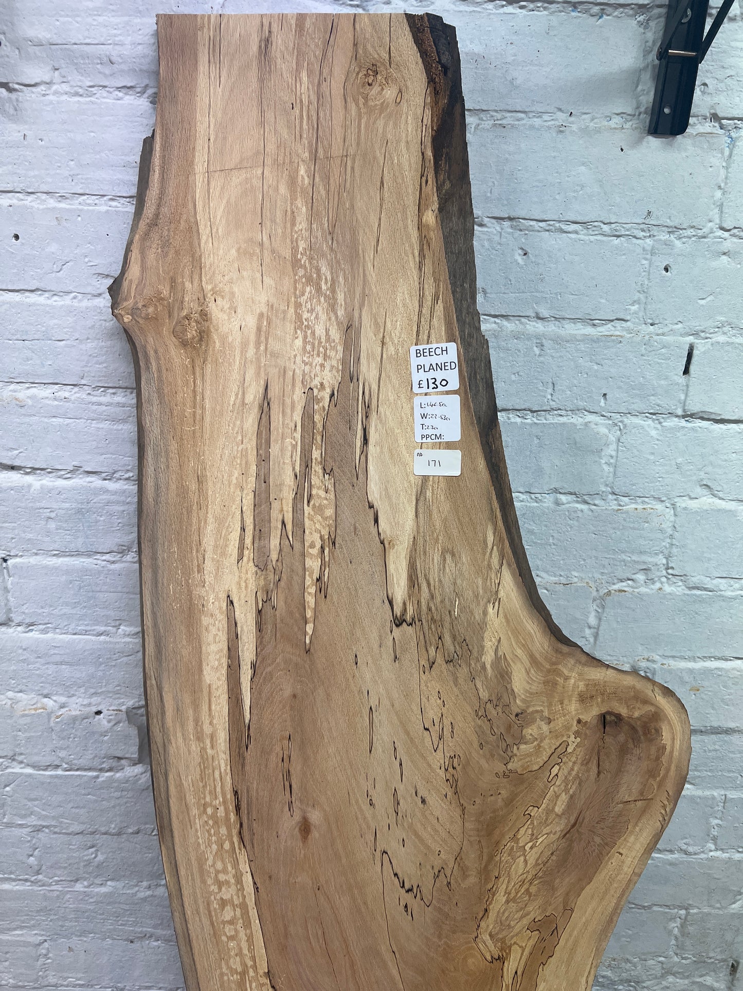 Beech No 171 - 1465x230-530x23mm Planed