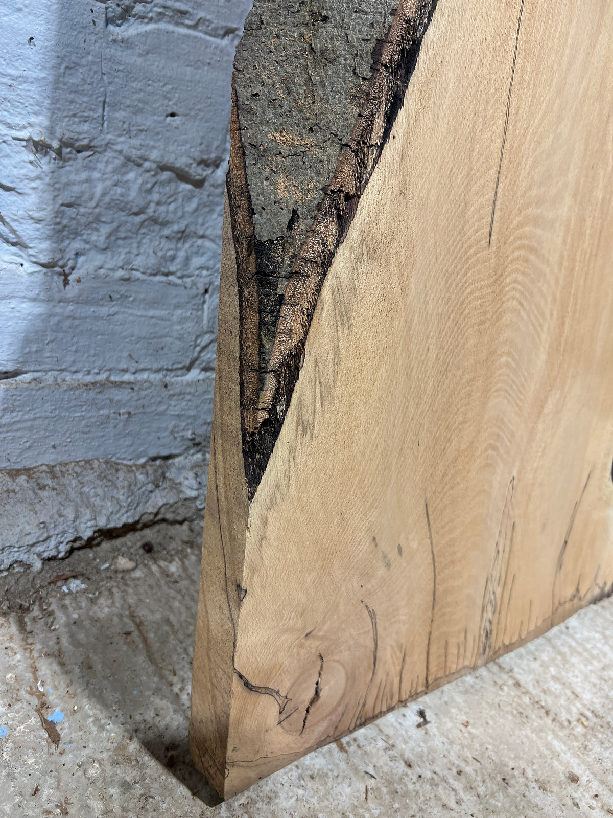 Spalted Beech No 233 - 1160x270-490x40mm Planed