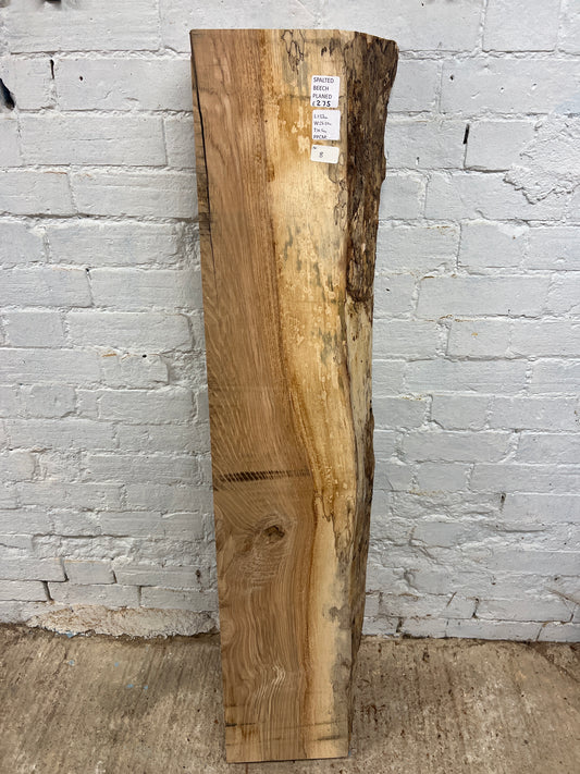 Spalted Beech No 8 - 1330x260-300x105mm Planed
